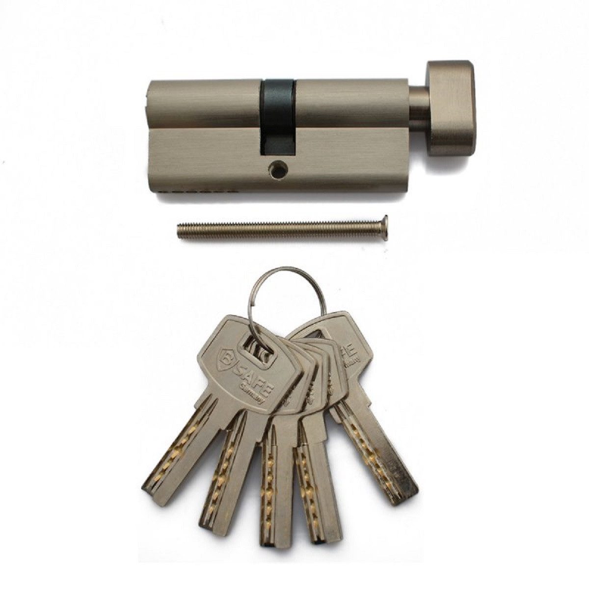 B-SAFE Schließzylinder B-SAFE Knaufzylinder 5 Schlüsseln Knaufverschluss Bohrschutz