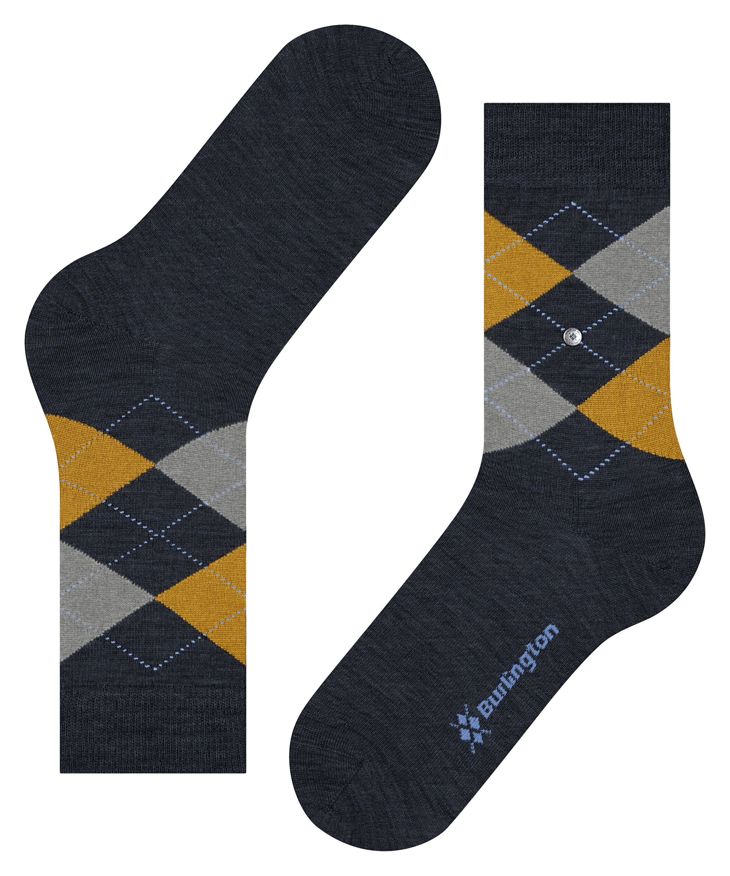 Melange Burlington Marylebone Socken (1-Paar) KöNIGSBLAU (6276)