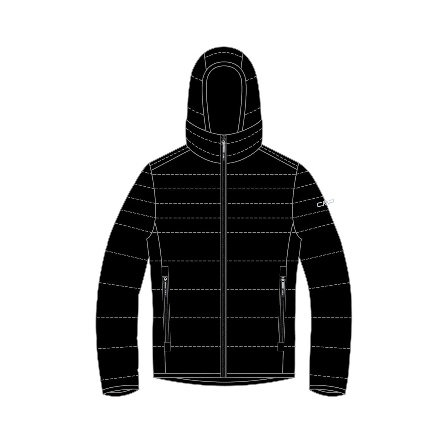 CMP Steppjacke MAN JACKET FIX HOOD günstig online kaufen