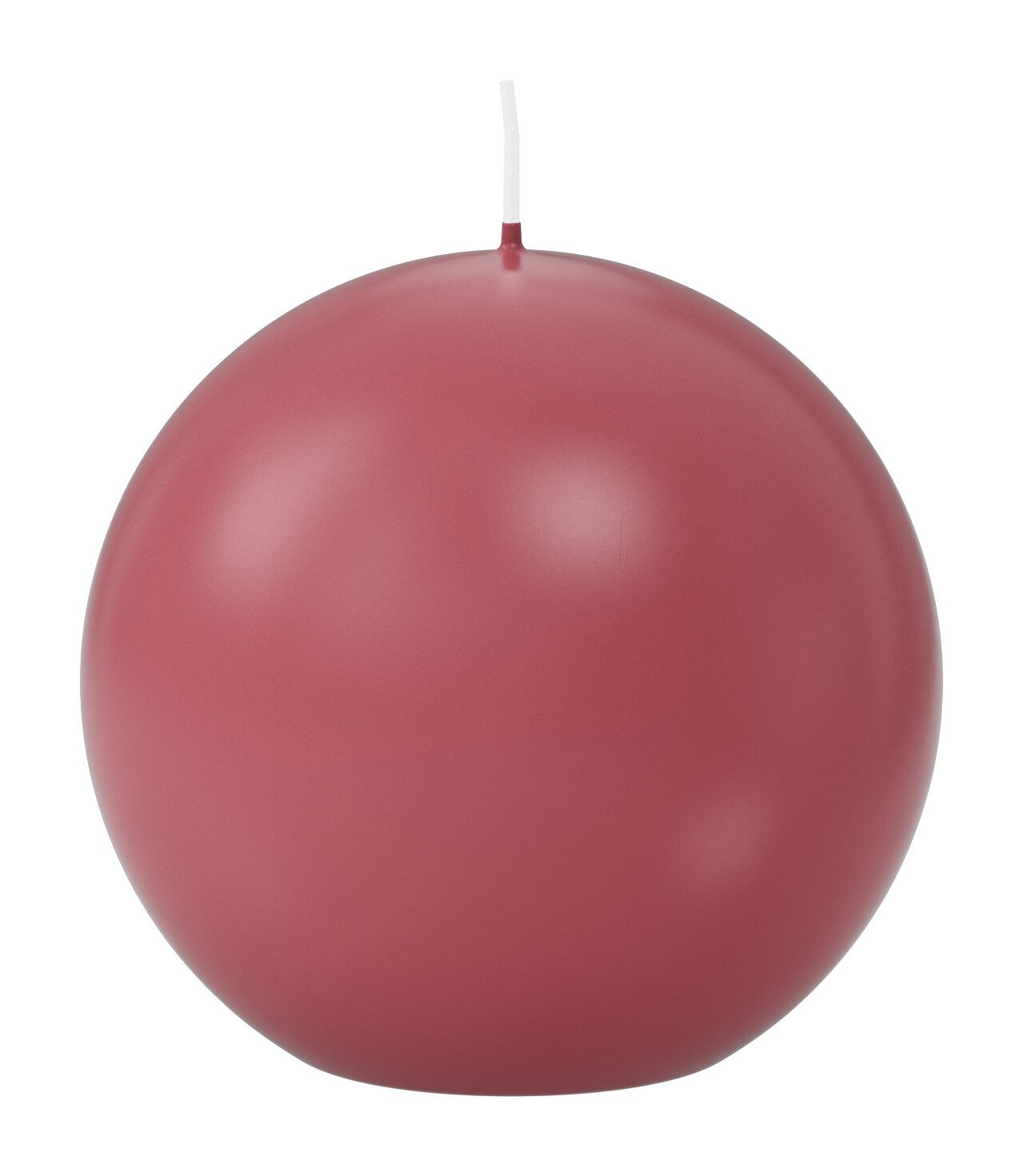 Wiedemann Kerzen Kugelkerze Kugelkerzen Erdbeerrosa Ø 100 mm, 6 Stück