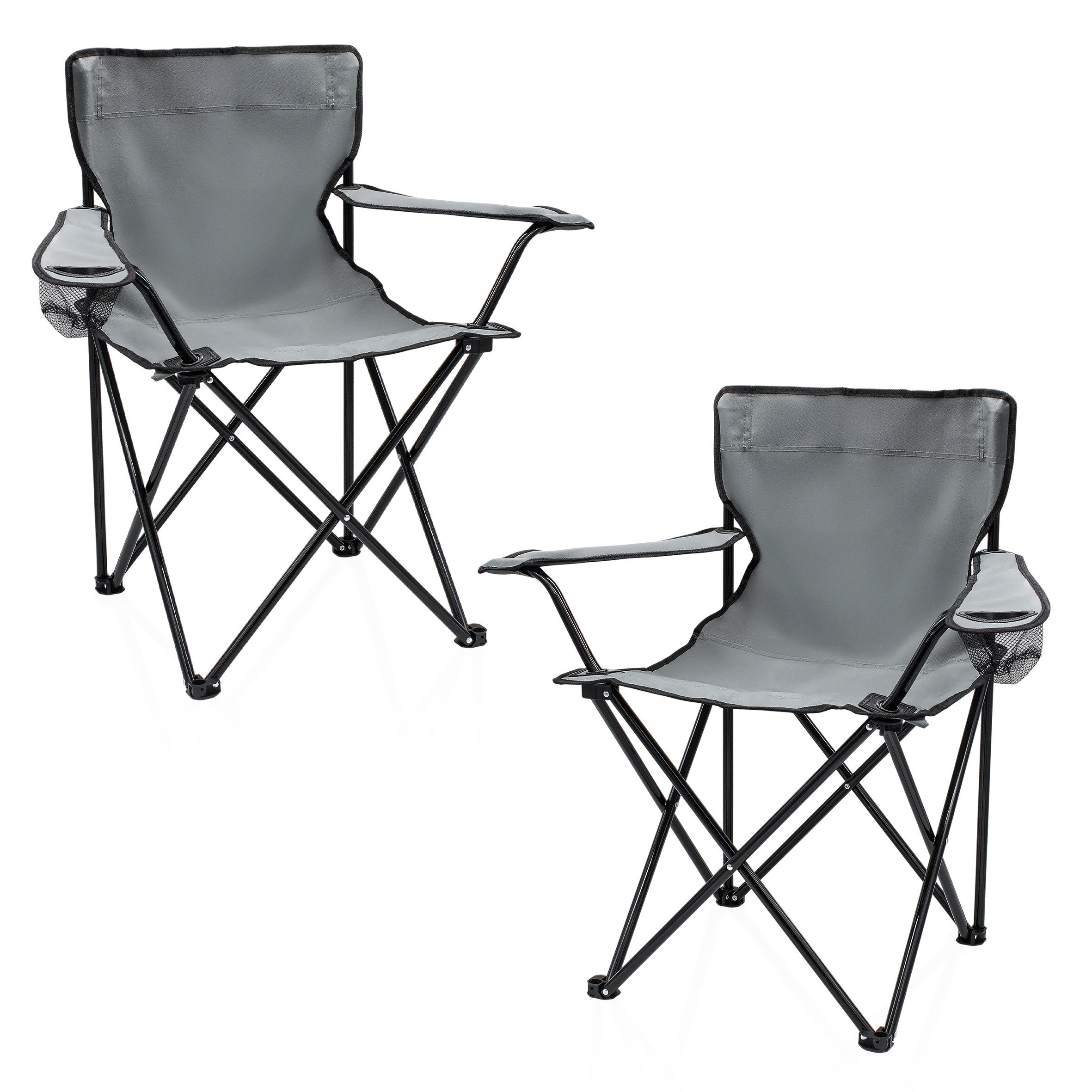 Spetebo Campingstuhl Campingstuhl mit Getränkehalter - günstig online kaufen