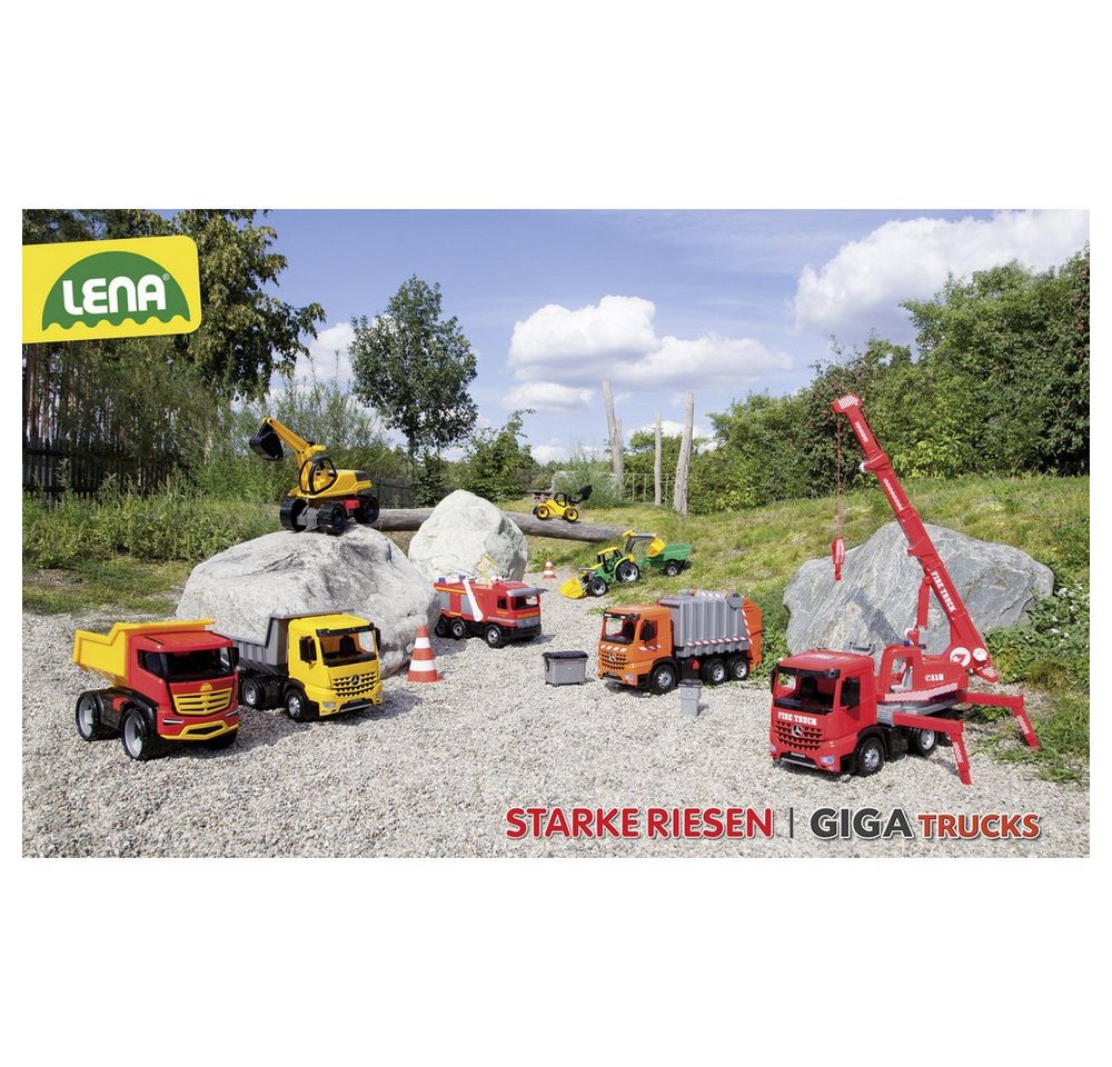Thumbnail - Lena® Outdoor-Spielzeug Lena GIGA TRUCKS Müllwagen Arocs mit Aufkleber