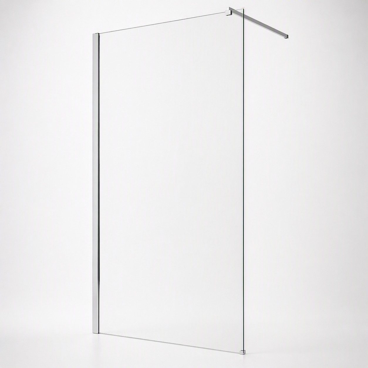 welltime Walk-in-Dusche Tropea, Einscheibensicherheitsglas, (1 tlg), 8mm ESG und Antikalkversiegelung, Extra Dick, Extra Hoch