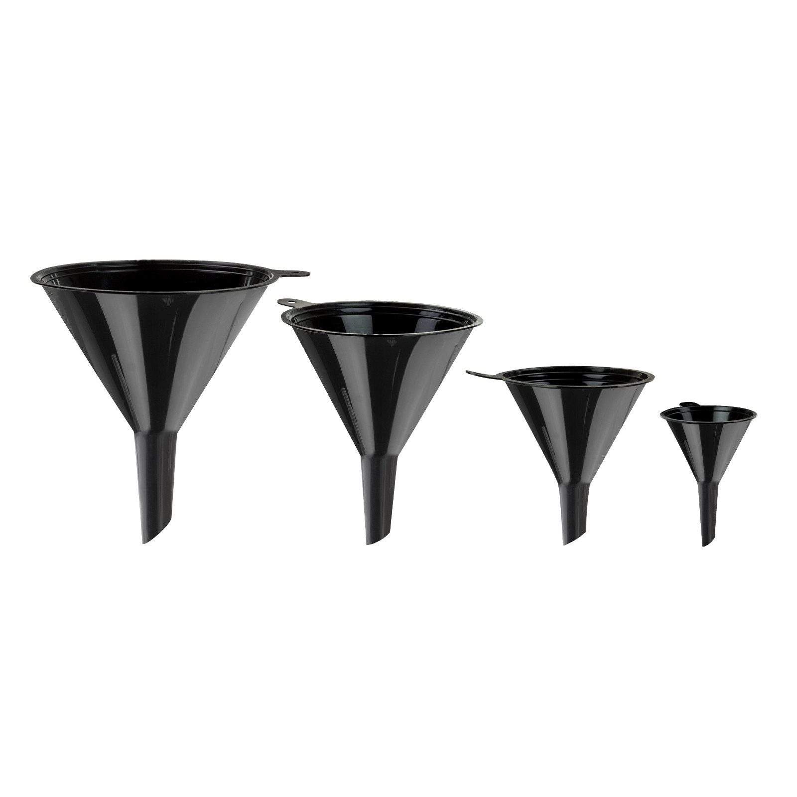 DEMA Trichter Kunststoff-Trichter Set 4 tlg. schwarz