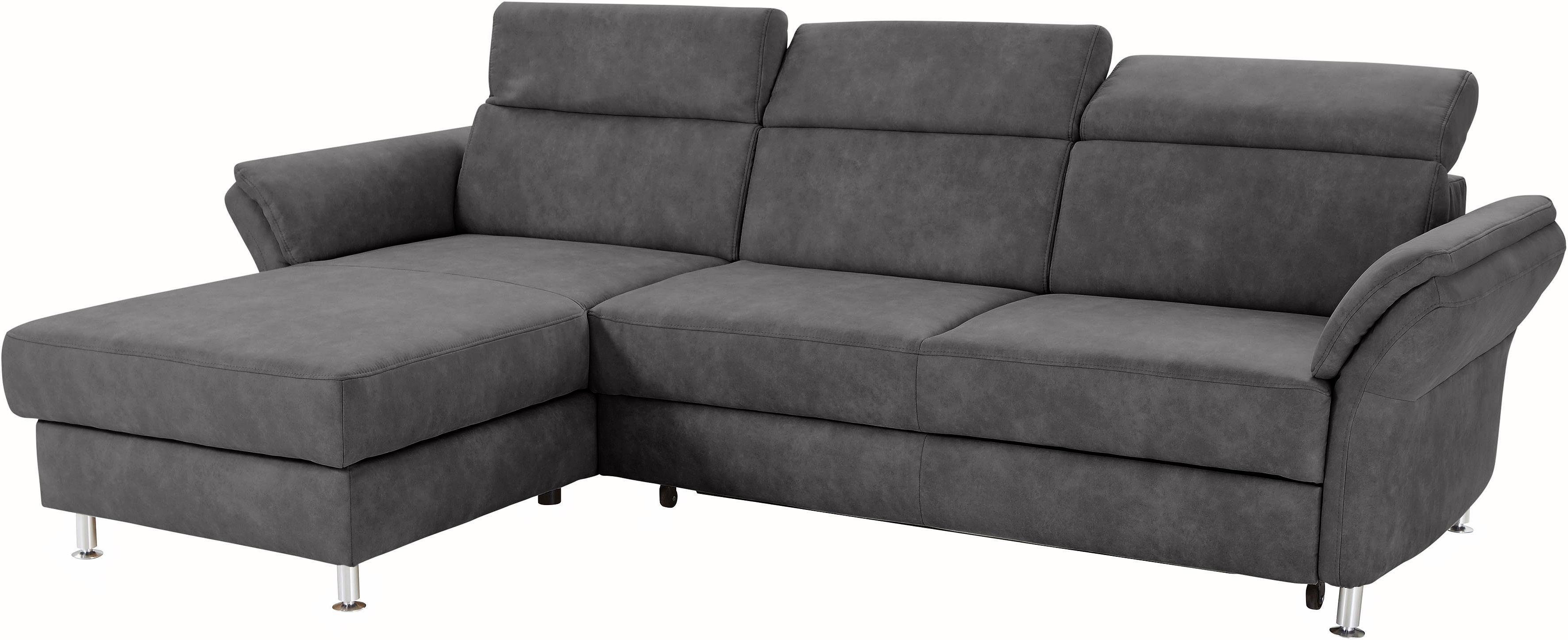 sit&more Ecksofa Avignon L-Form, Kopfteilverstellung, wahlweise mit Schlaffunktion und Bettkasten