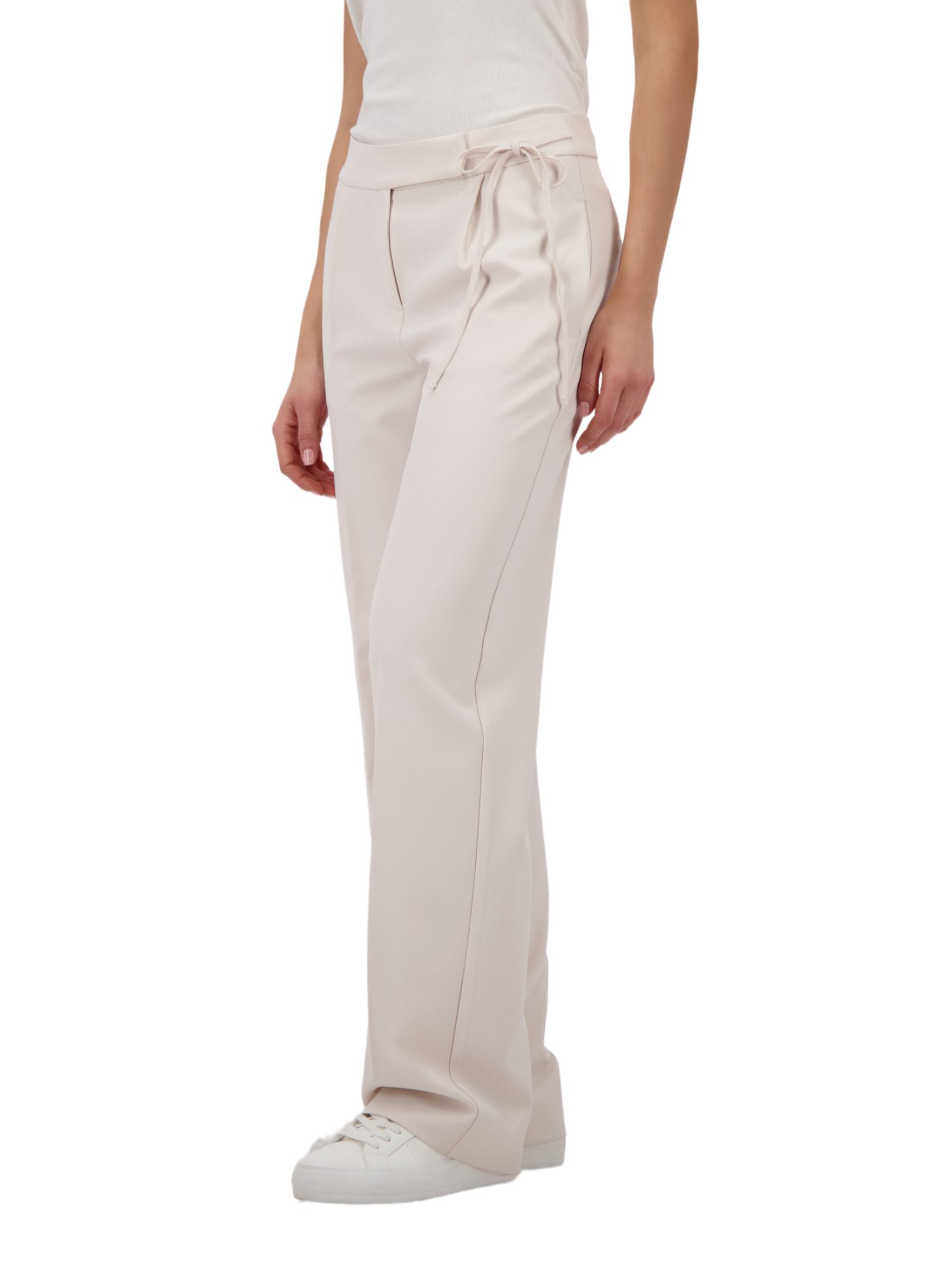 Monari Stoffhose natur, Casual, Polyester, Unifarben, Wide Leg