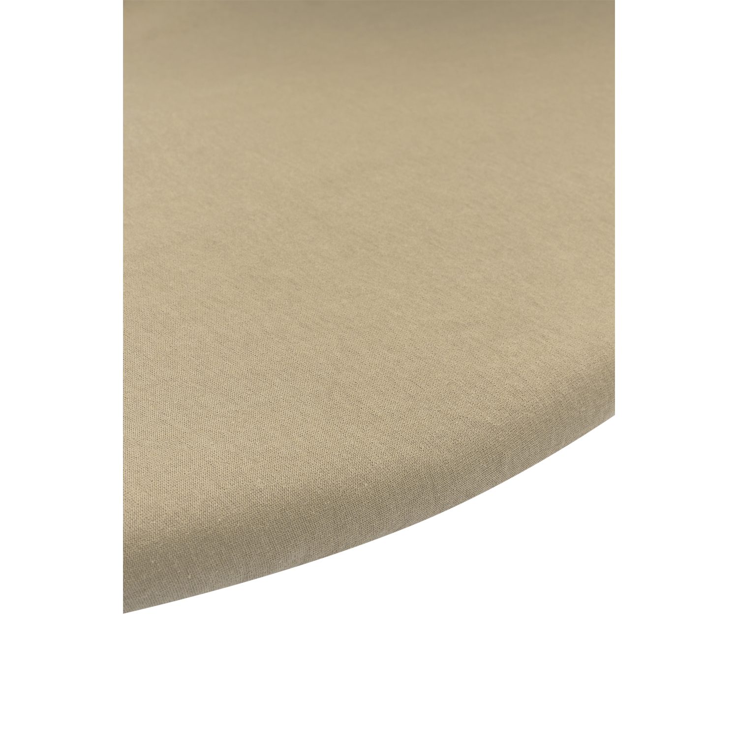Meyco Baby Spannbettlaken Taupe, Jersey, Gummizug: Rundum, (1 Stück), Rond 90/95cm - 1-pack