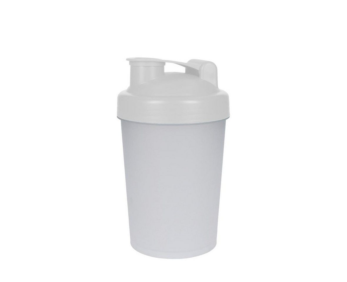 elasto Protein Shaker PROTEIN Fitness shaker 400 ml inkl. herausnehmbares Sieb, Shaker für Eiweiß- & Sportgetränke, auslaufsicher, einfache Reinigung