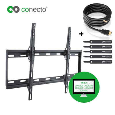 conecto TV Wandhalter für LCD LED Fernseher & Monitor TV-Wandhalterung, (bis 65 Zoll, neigbar)