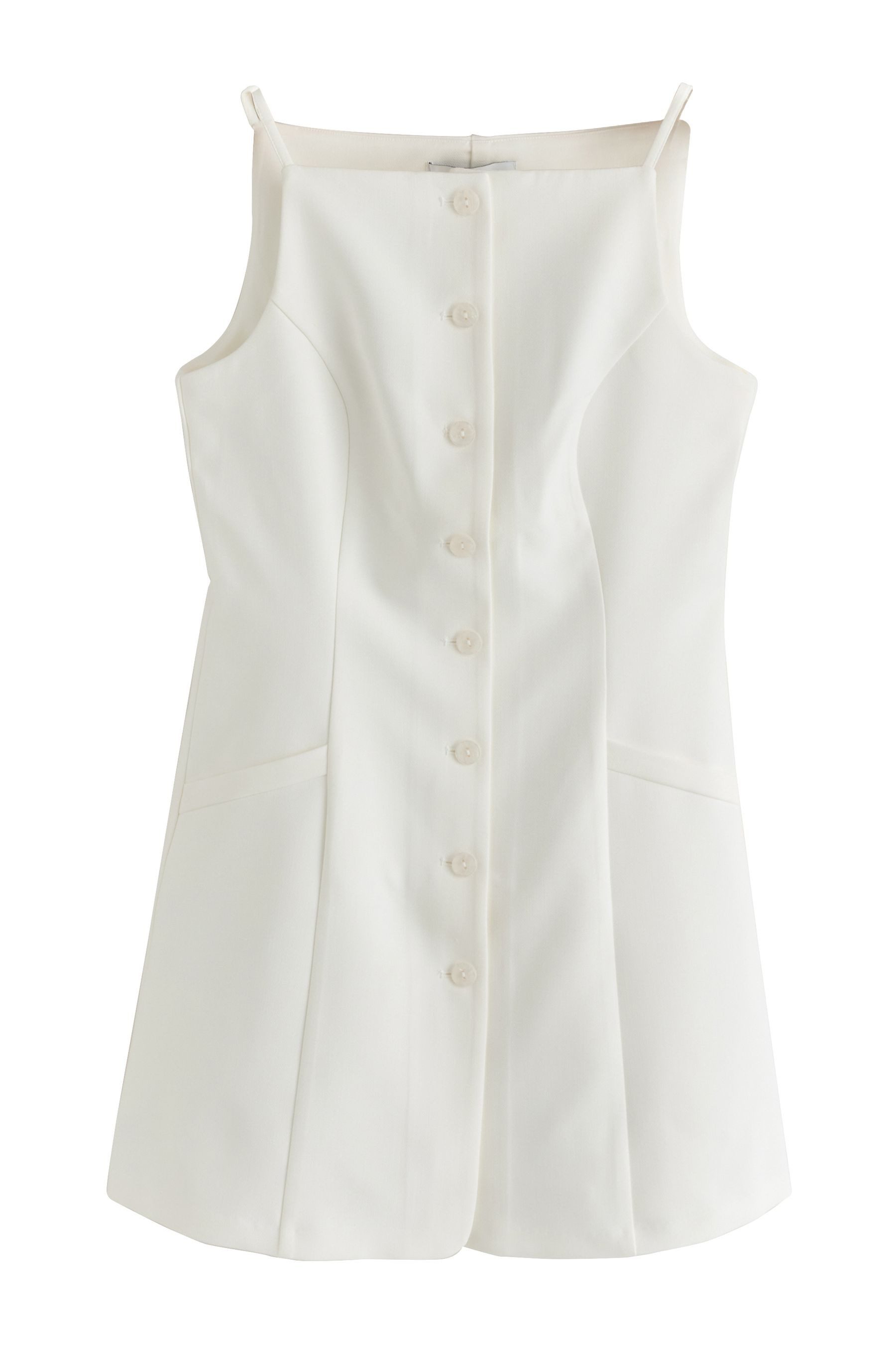Next Minikleid Durchgeknöpftes ärmelloses Minikleid (1-tlg)