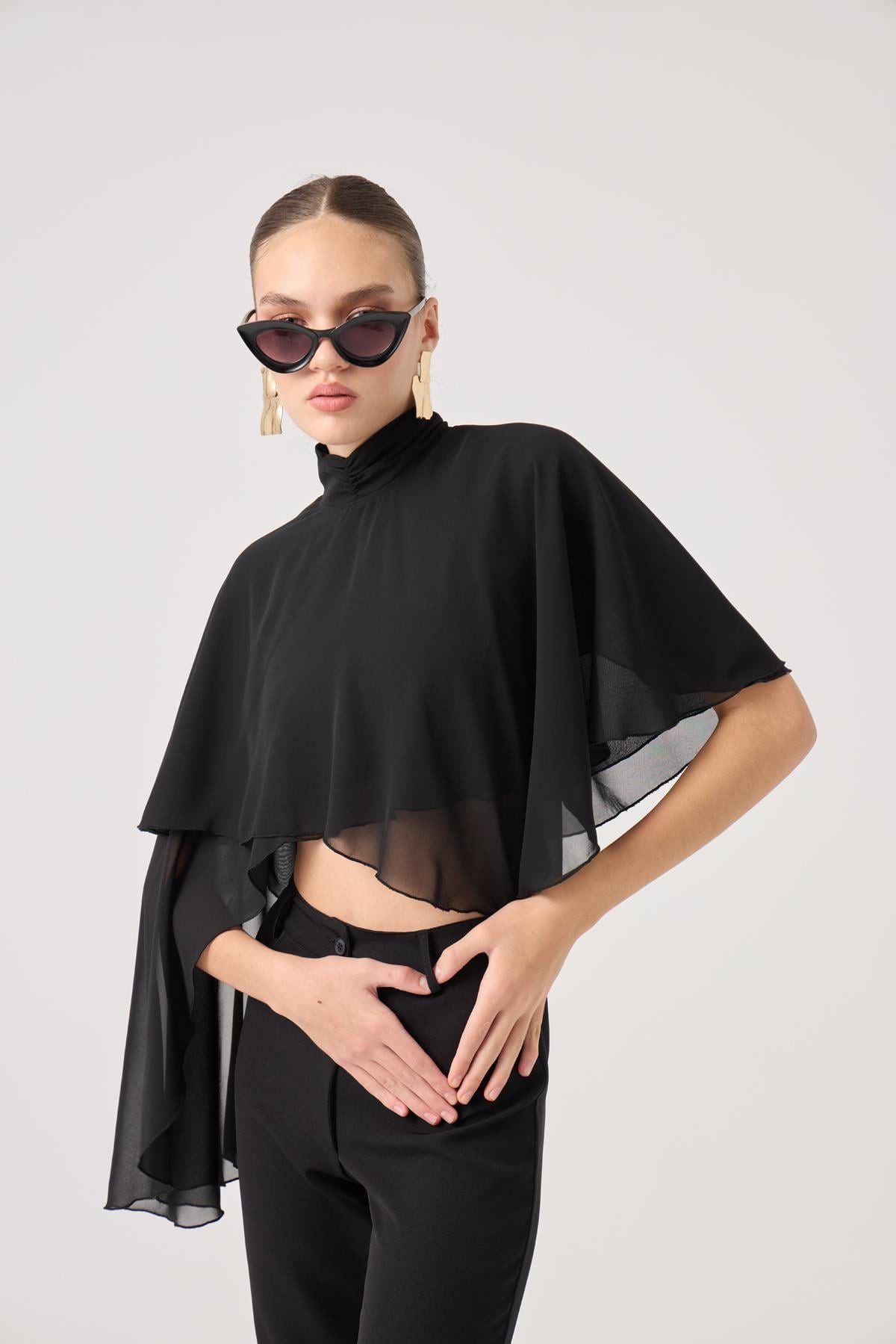 Blusentop Bena Cape-Bluse