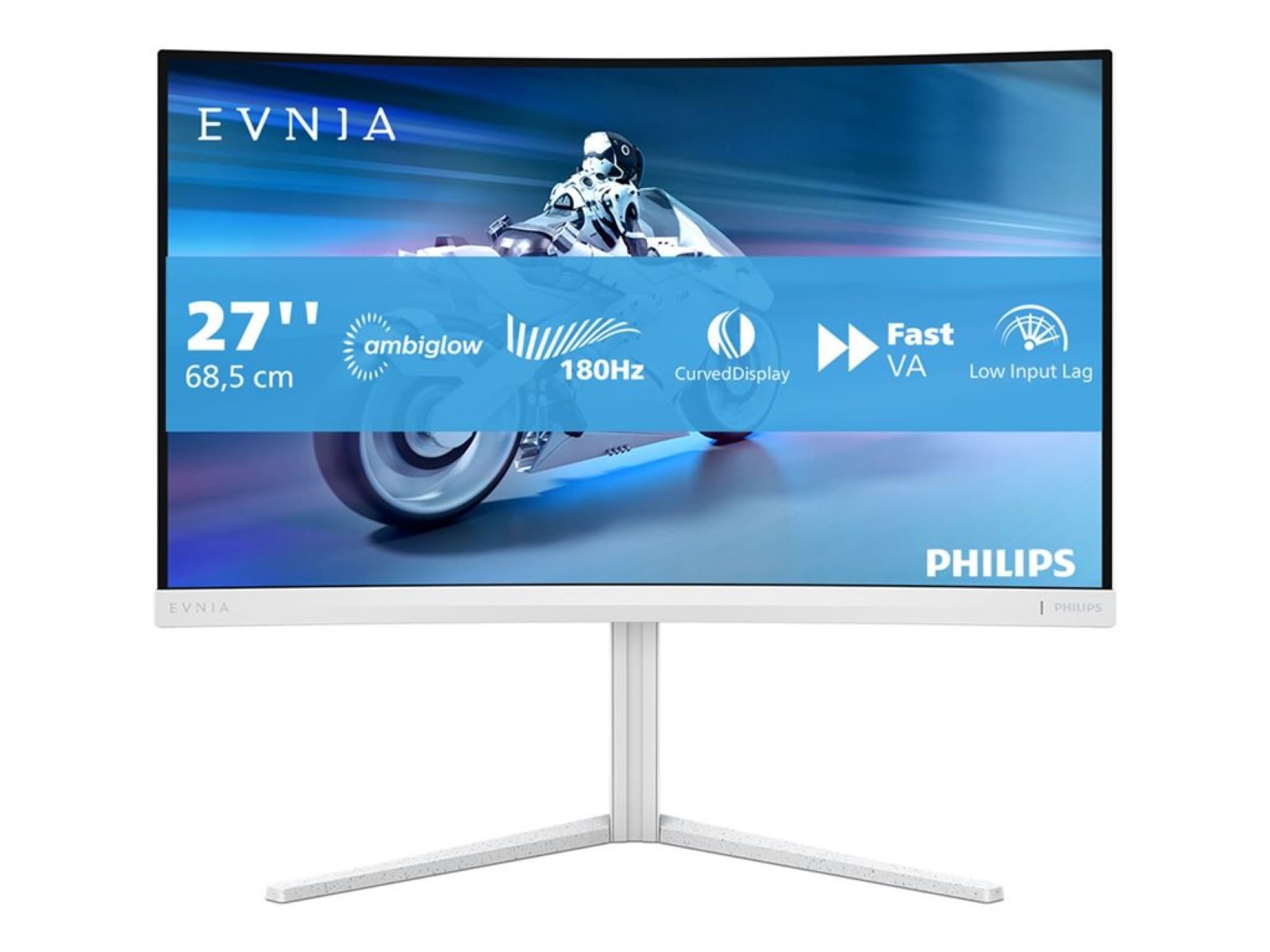 Philips 27M2C5201L Curved-Gaming-Monitor (68,5 cm/27 ", 1920 x 1080 px, Full HD, 0,5 ms Reaktionszeit, 180 Hz, VA LED, Neigbar, LowBlue Mode, SmartImage Game, EasyRead)