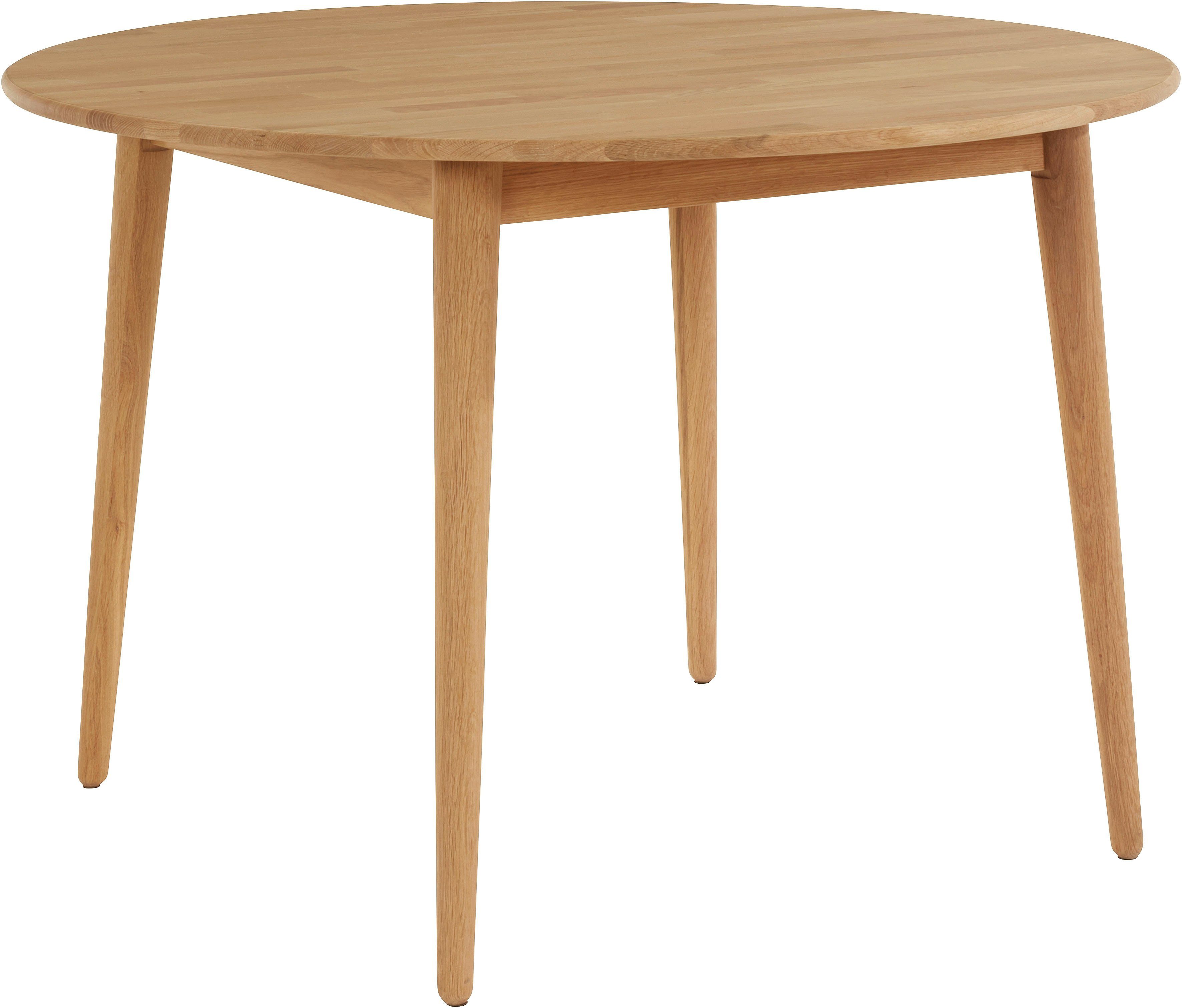 OTTO home Esstisch Toarp, Massivholz Eiche Esszimmertisch im Scandi Look, FSC zertifiziert