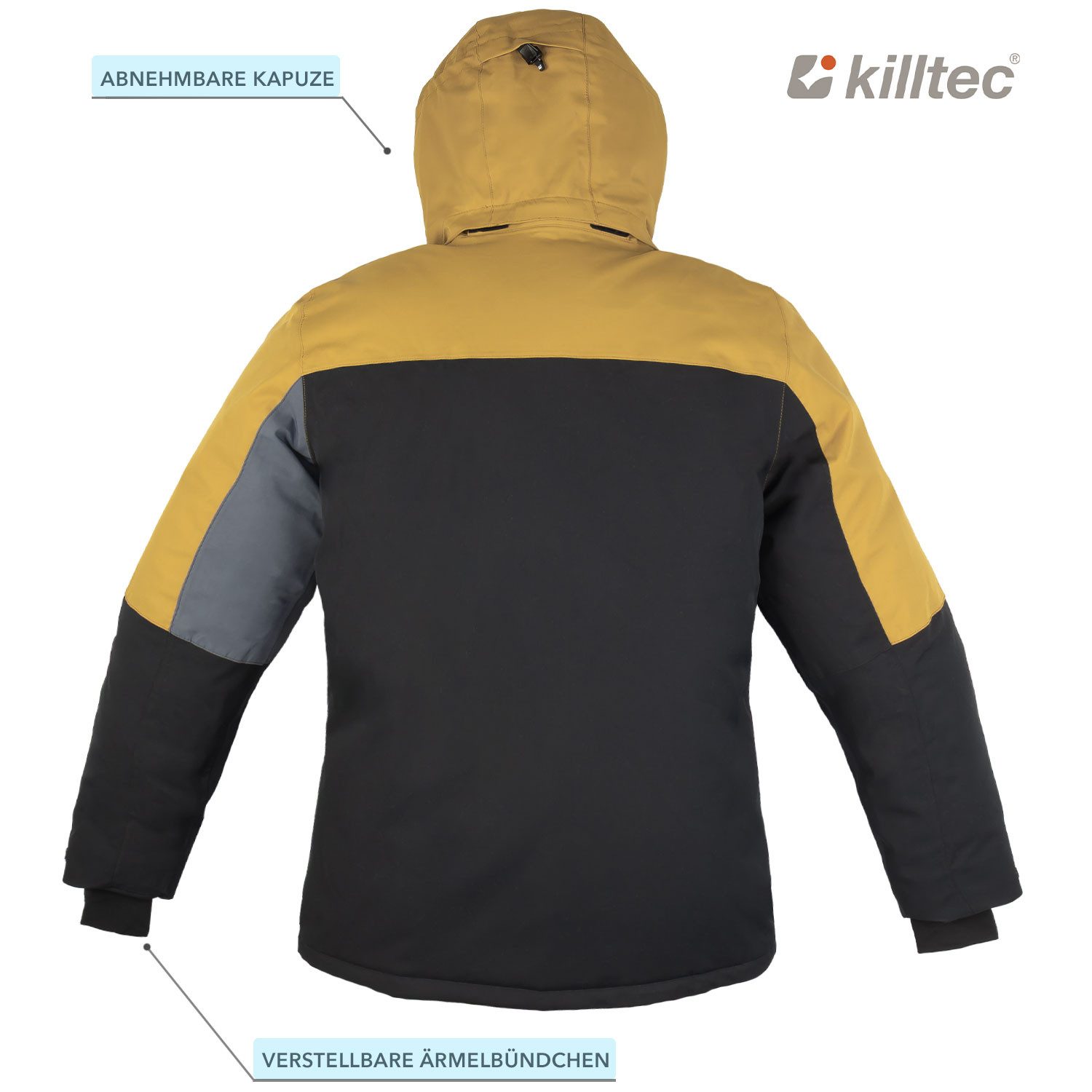Killtec Skianzug Wintersport Herren Skijacke + Skihose, wasserdicht verschweißte Nähte - atmungsaktiver Stoff – Bild 5 von 5
