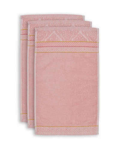 PiP Studio Handtuch Soft Zellige Pink 30X50 Set A 3 Rosa 100% Cotton, terry, 500 GSM, Baumwolle (1-St)