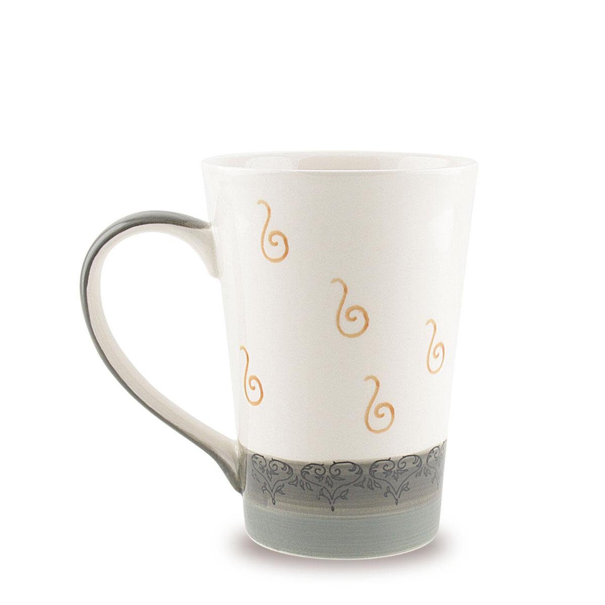 Mila Becher Mila Keramik-Teebecher Oommh Katze Pure grau, Keramik