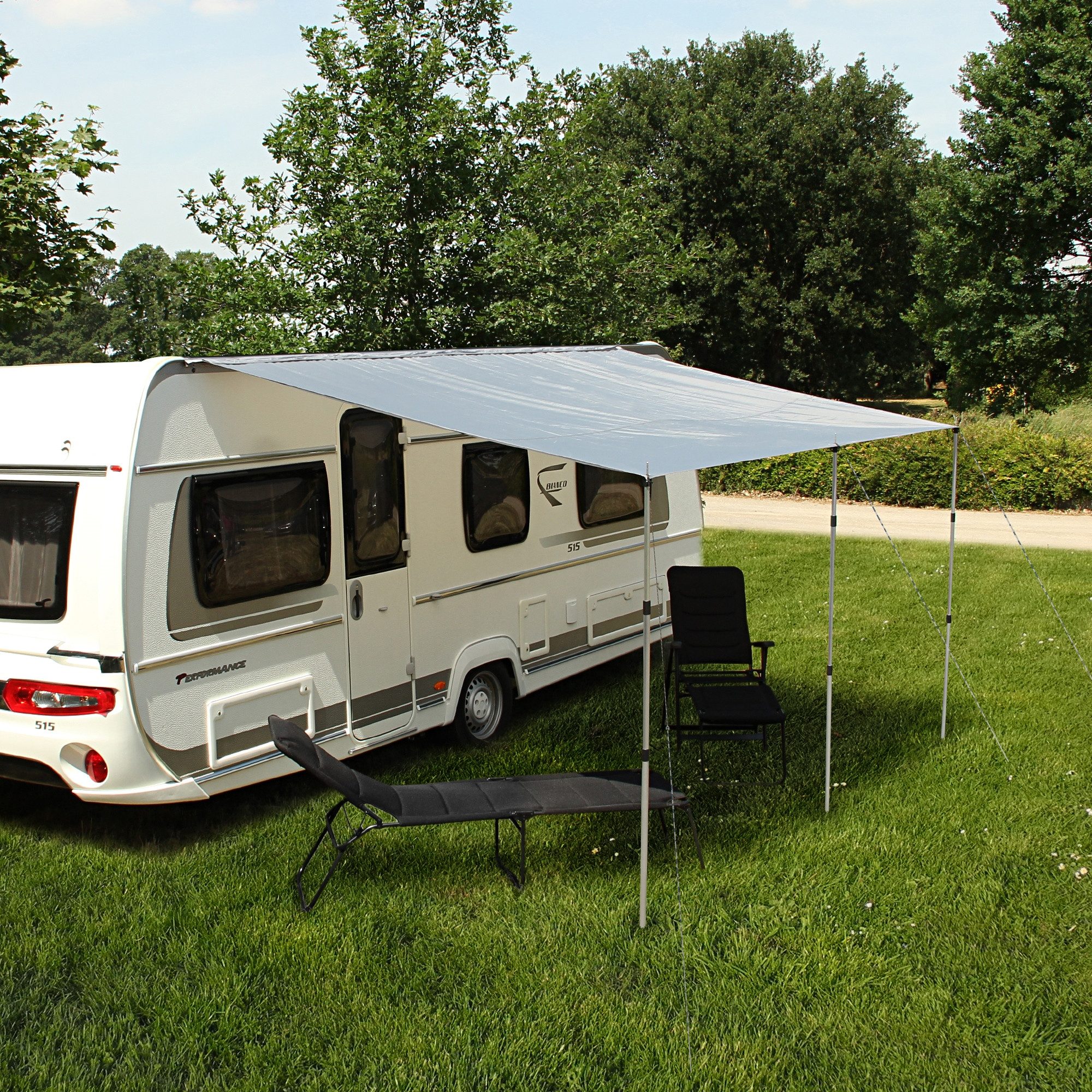 yourGEAR Sonnensegel yourGEAR Wohnwagen Sonnensegel Caravan Tarp 4,5 x 2,4 m Sonnendach