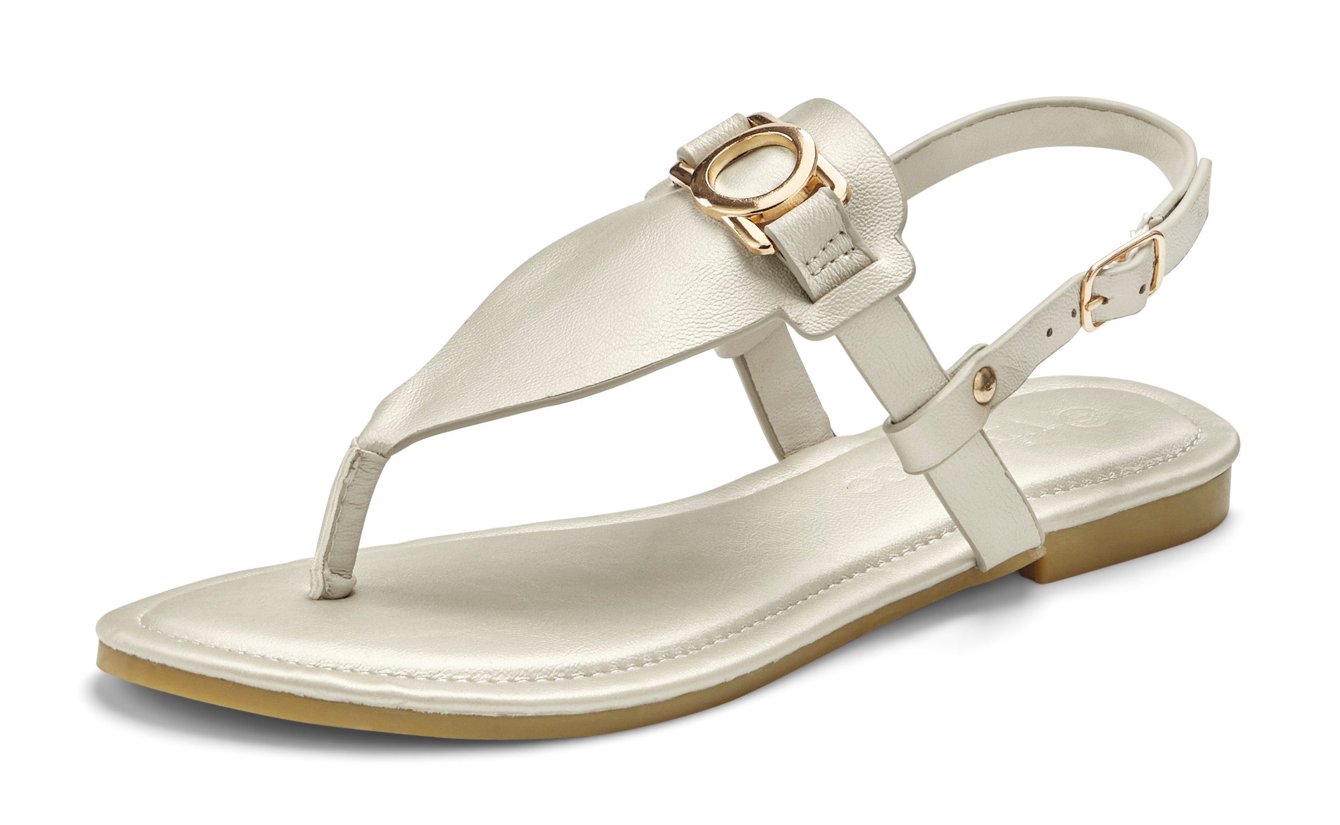 Vivance Sandale, Sommerschuh, Pantolette, Zehentrenner NEU mit Schmuckelement & weicher Innensohle VEGAN