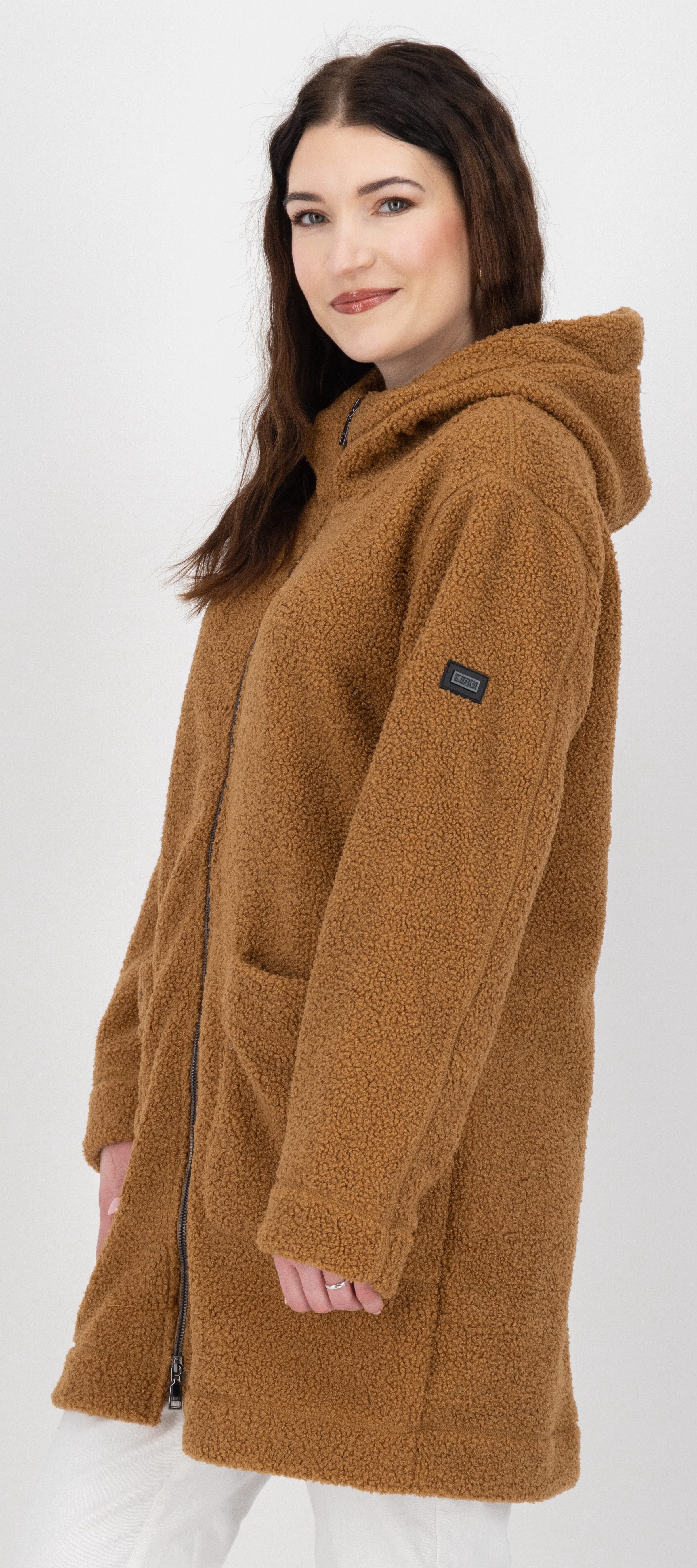 LPO Kurzmantel CARRY CS Damen Fleece Mantel Kurzmantel Teddyfleece mit Steh günstig online kaufen