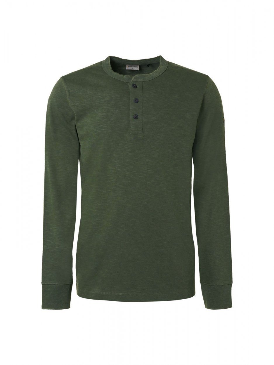 NO EXCESS Garmen Dark Sleeve Green Long Longsleeve T-Shirt Granddad