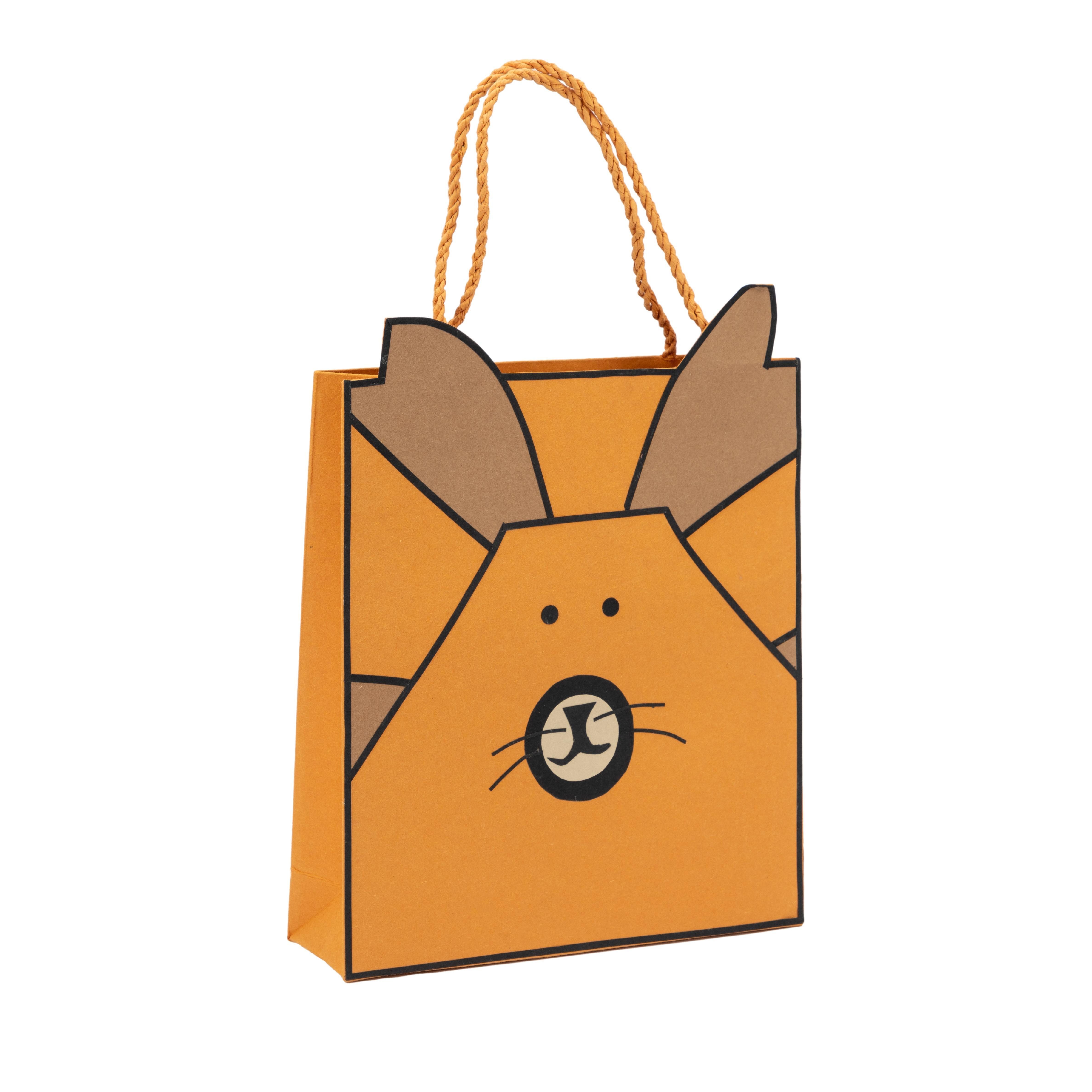 Geschenk-Tragetasche Geschenktasche "Hase", Handmade