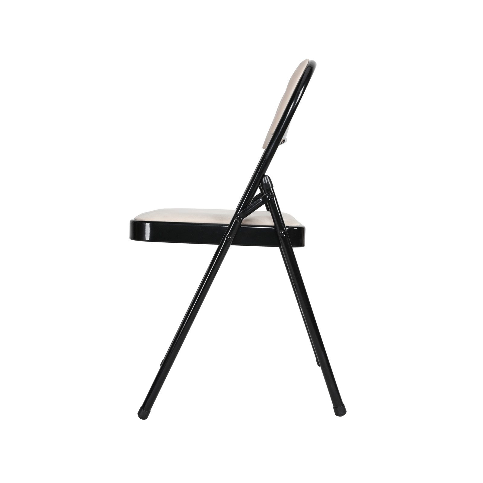 HTI-Living Klappstuhl Klappstuhl Wedigo Velvet Beige (Stück, 1 St), Gästestuhl Familienfeiern Firmenveranstaltungen