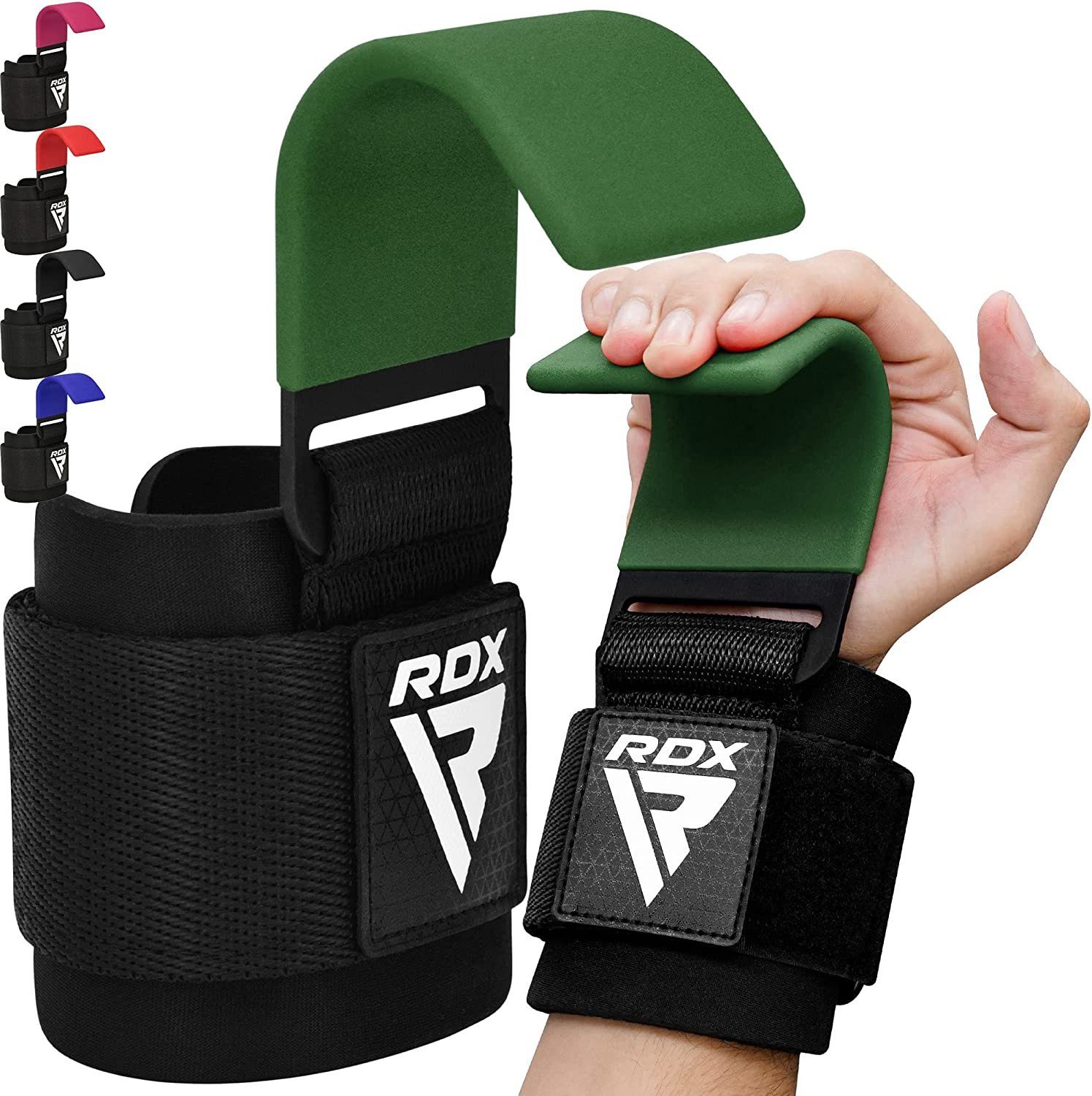 RDX Handgelenkstütze RDX Lifting Straps Hooks Strength Training, Handgelenk Schutz