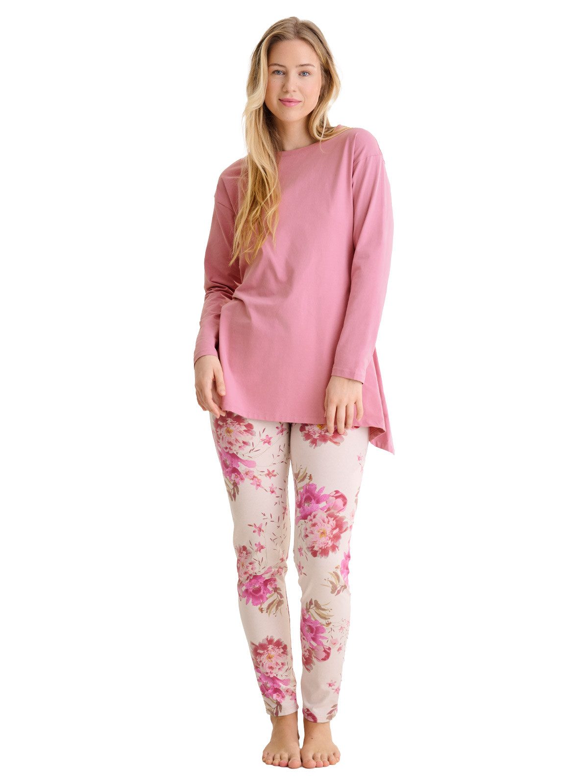 Lisca Pyjama Damen Pyjama Set lang Robin (Stück, 1 tlg) günstig online kaufen