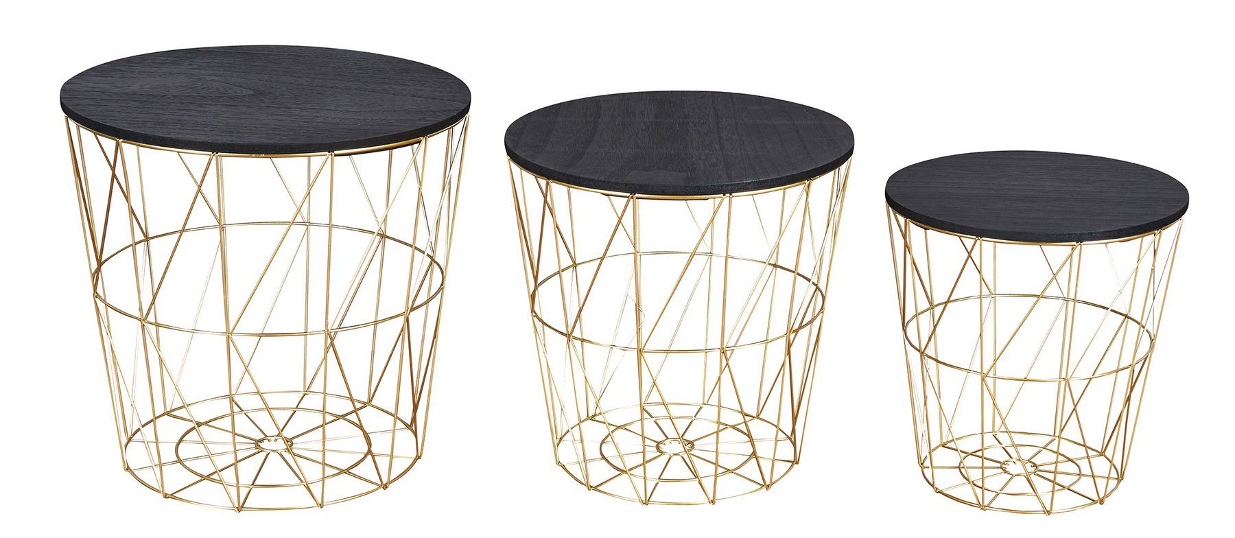 Levandeo® Couchtisch, 3er Set Beistelltisch Metall günstig online kaufen