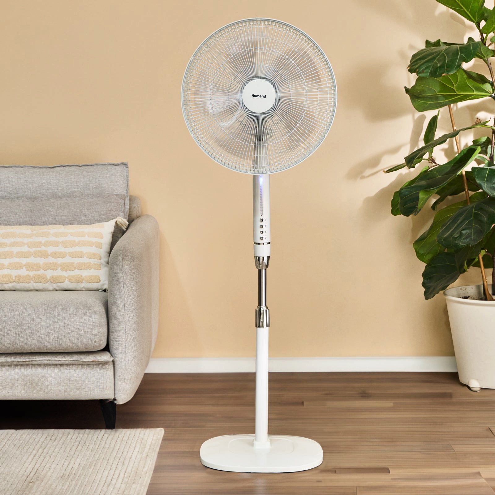 Homend Standventilator Homend Fanomen 9010H Standventilator, verstellbar, Schwenkkopf, 55W
