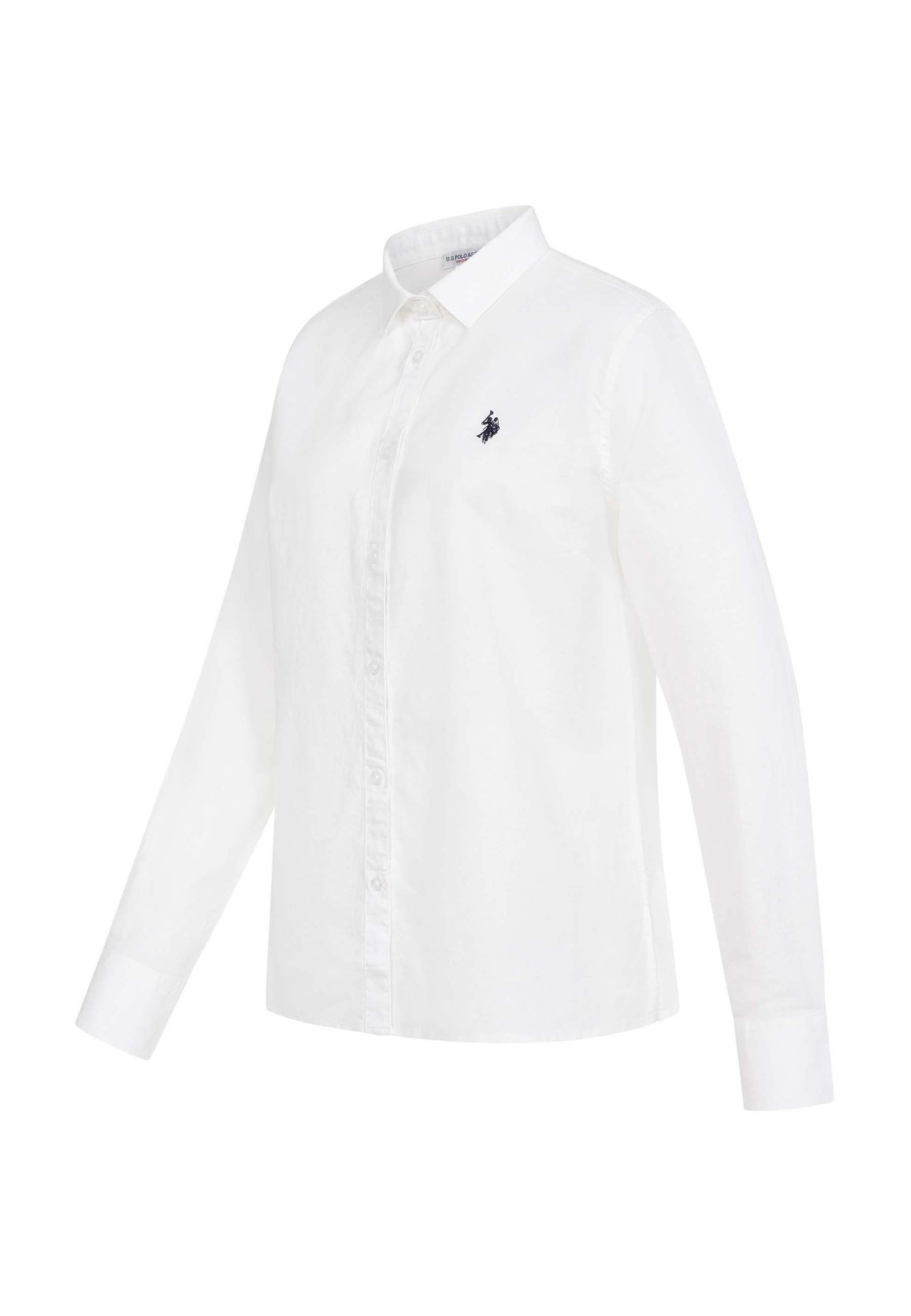 Blusenshirt USBellaa Damen - Leinenbluse luftig mit Knopfleiste