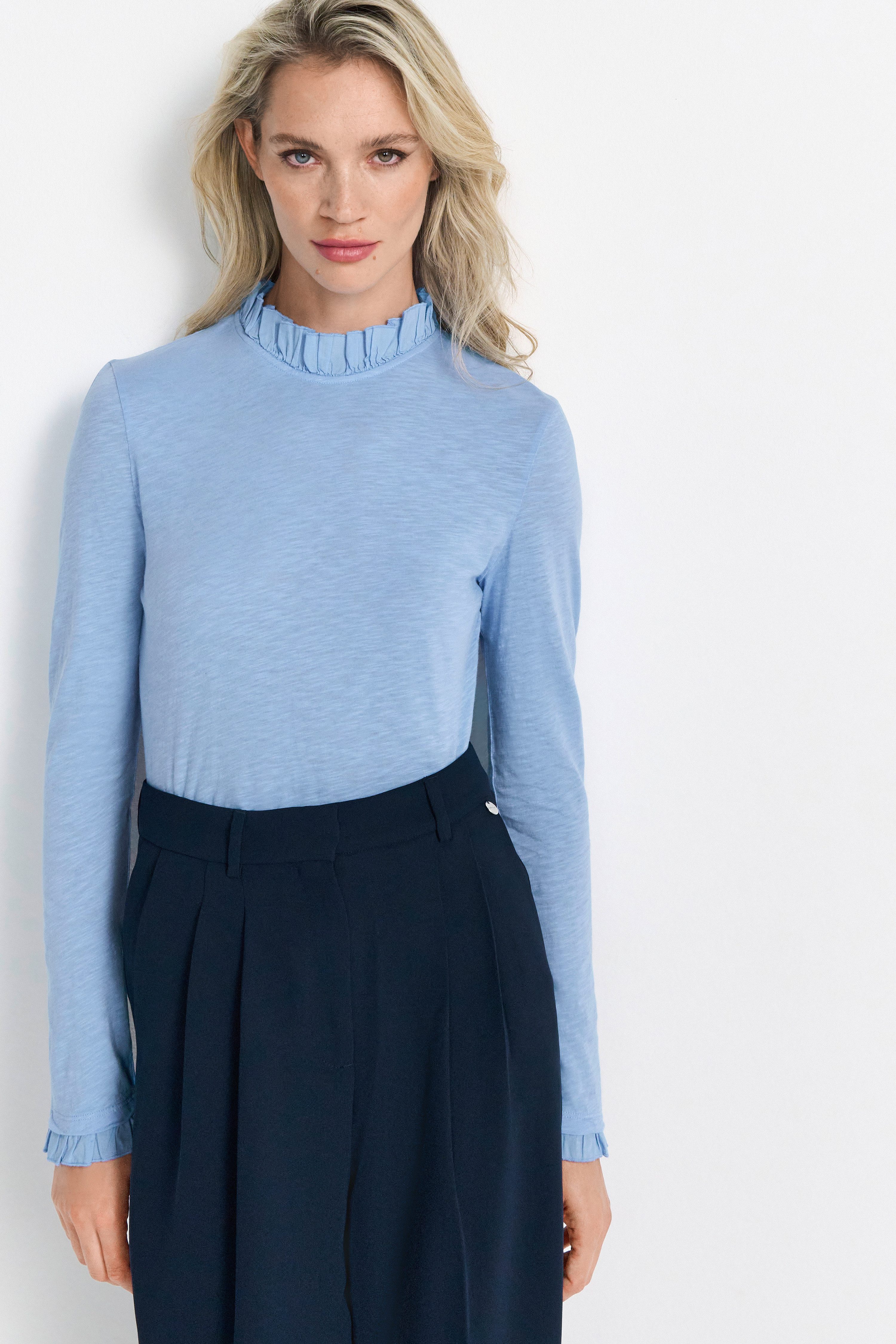 RICHROYAL Langarmshirt 2409 O Slub F günstig online kaufen