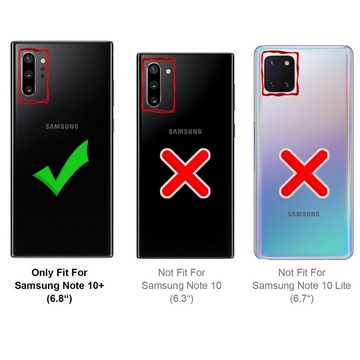 CoolGadget Handyhülle Transparent Ultra Slim Case für Samsung Galaxy Note 10 Plus 6,8 Zoll, Silikon Hülle Dünne Schutzhülle für Samsung Note 10+ Hülle