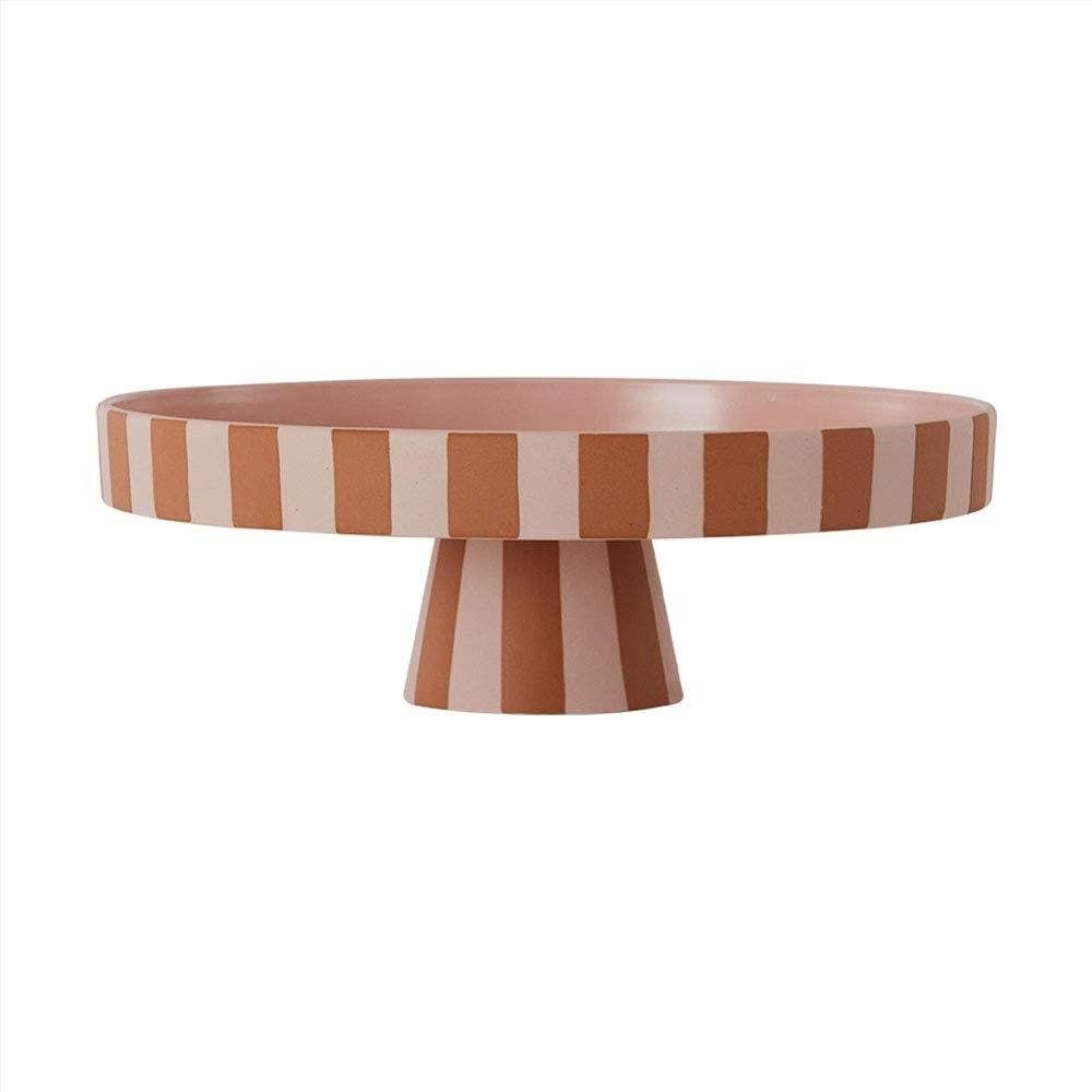 OYOY Dekoschale Toppu Tray - Large - Caramel / Rose, 27 x 9 cm Groß Rund Ke günstig online kaufen