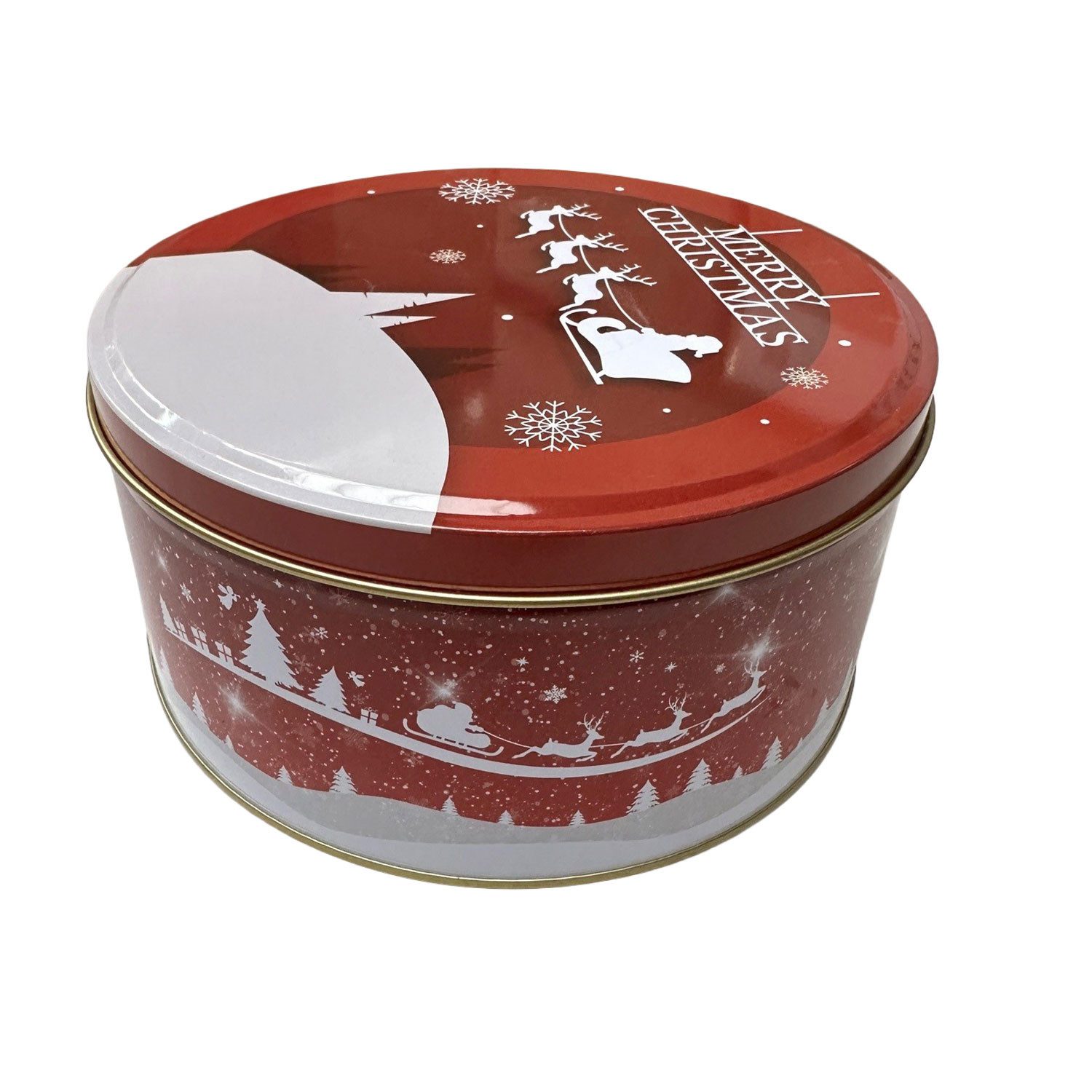 RIFFELMACHER & WEINBERGER Christbaumschmuck Gebäckdose 'Merry Christmas', 28 * 18 cm, Rot