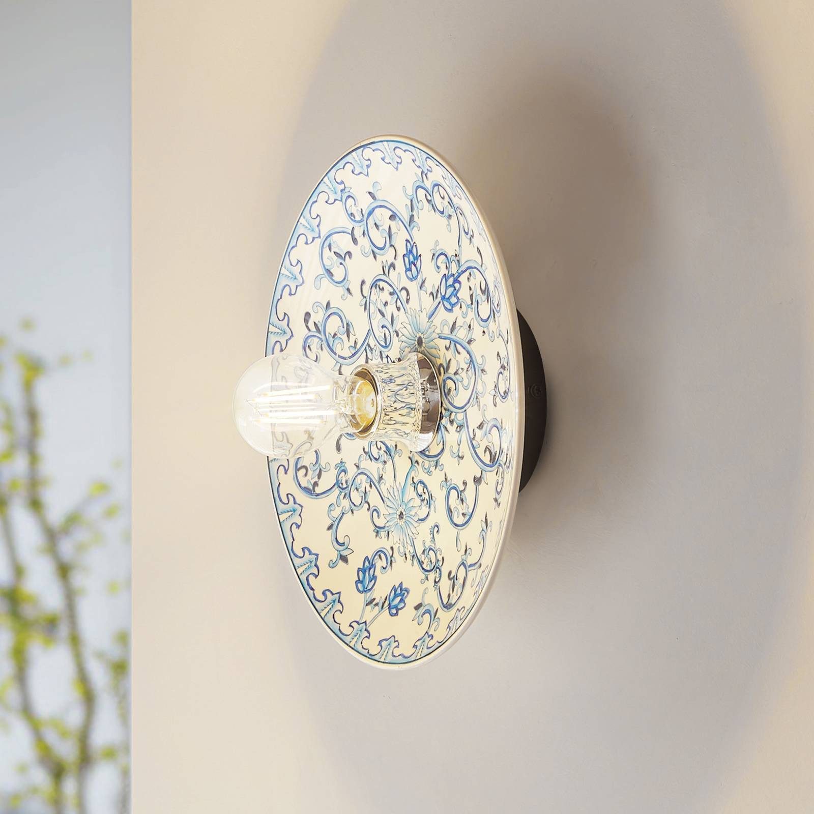 Lucande Wandleuchte Faelira, Keramik Weiß IP20, 1 x 15 W LED günstig online kaufen