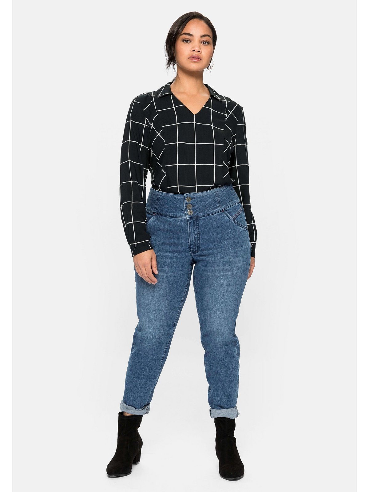 Stretch-Jeans Große Größen