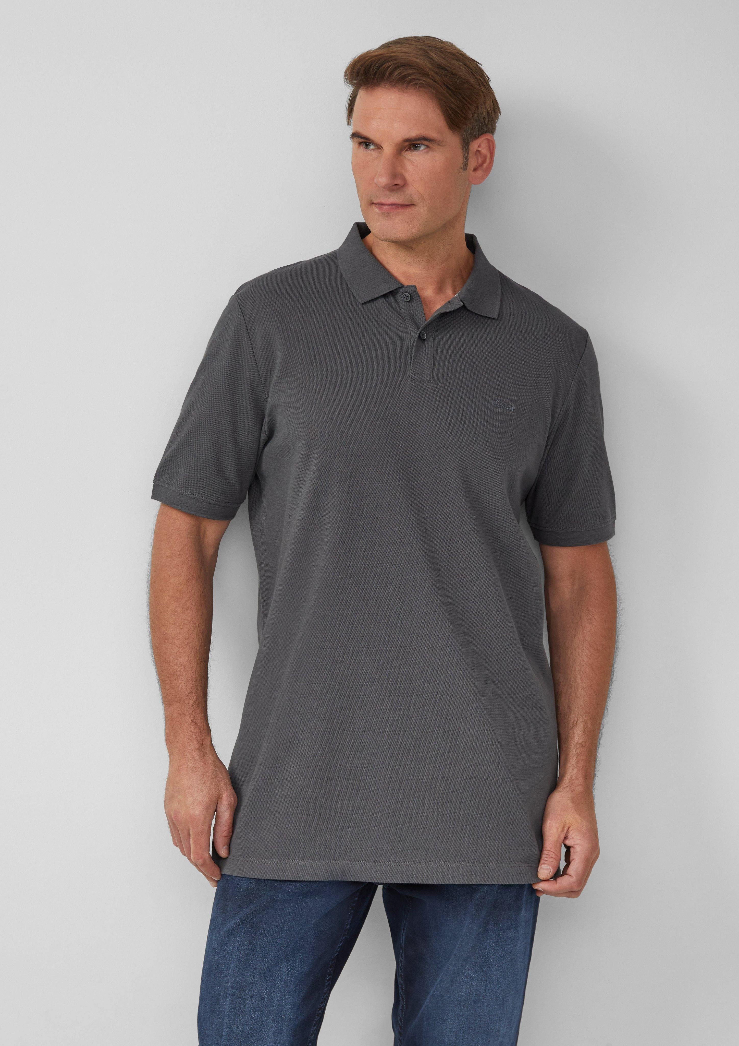 s.Oliver Kurzarmshirt Poloshirt aus Baumwollpiqué günstig online kaufen