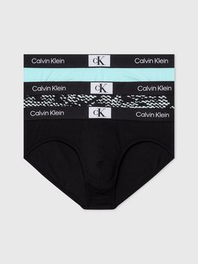 Calvin Klein Underwear Slip HIP BRIEF 3PK (Packung, 3-St., 3er-Pack) mit Logo-Elastikbund