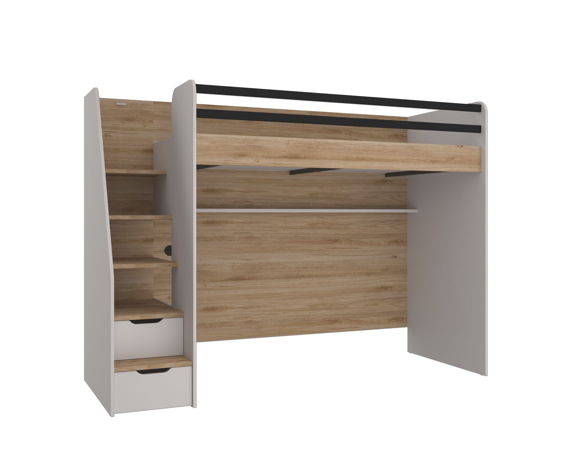 almila Hochbett New Options mit Schubkästen 90x200 cm