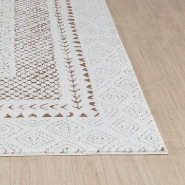 Teppich Modern, Surya, rechteckig, Höhe: 14 mm, Skandi Design, Modern Boho Kurzflor Wohnzimmerteppich, Schlafzimmer