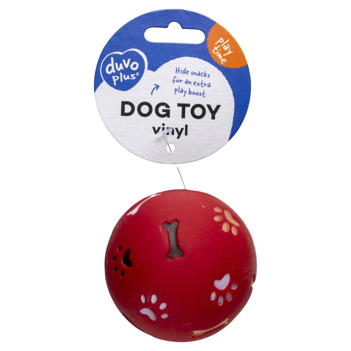 DUVO+ Snackball Hundespielzeug Vinyl Leckerliball rot günstig online kaufen
