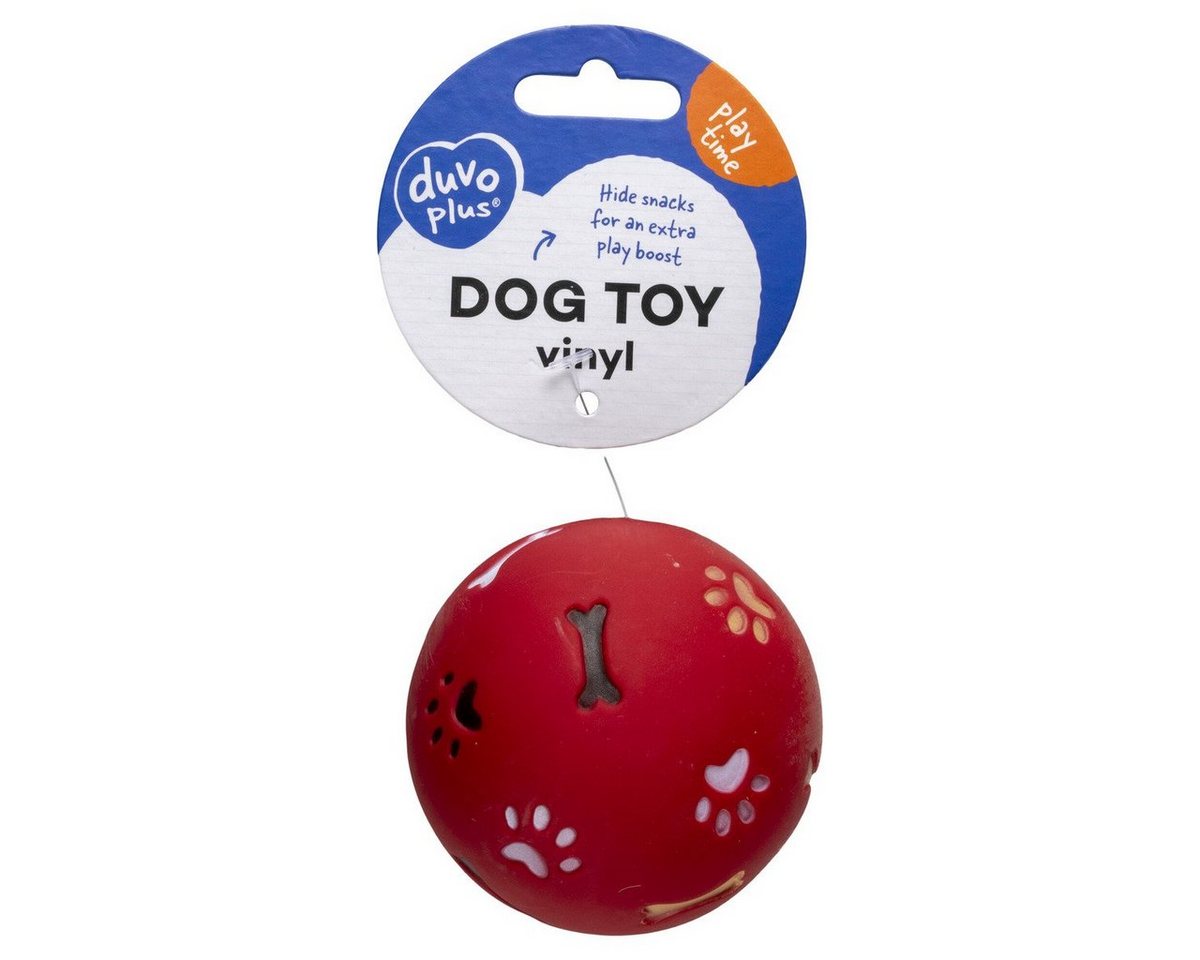 Thumbnail - DUVO+ Snackball Hundespielzeug Vinyl Leckerliball rot