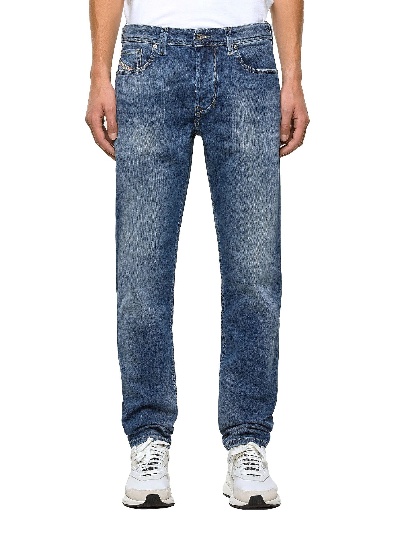 Diesel Tapered-fit-Jeans Regular Hose Blau - Larkee-Beex 0853P - Länge:34