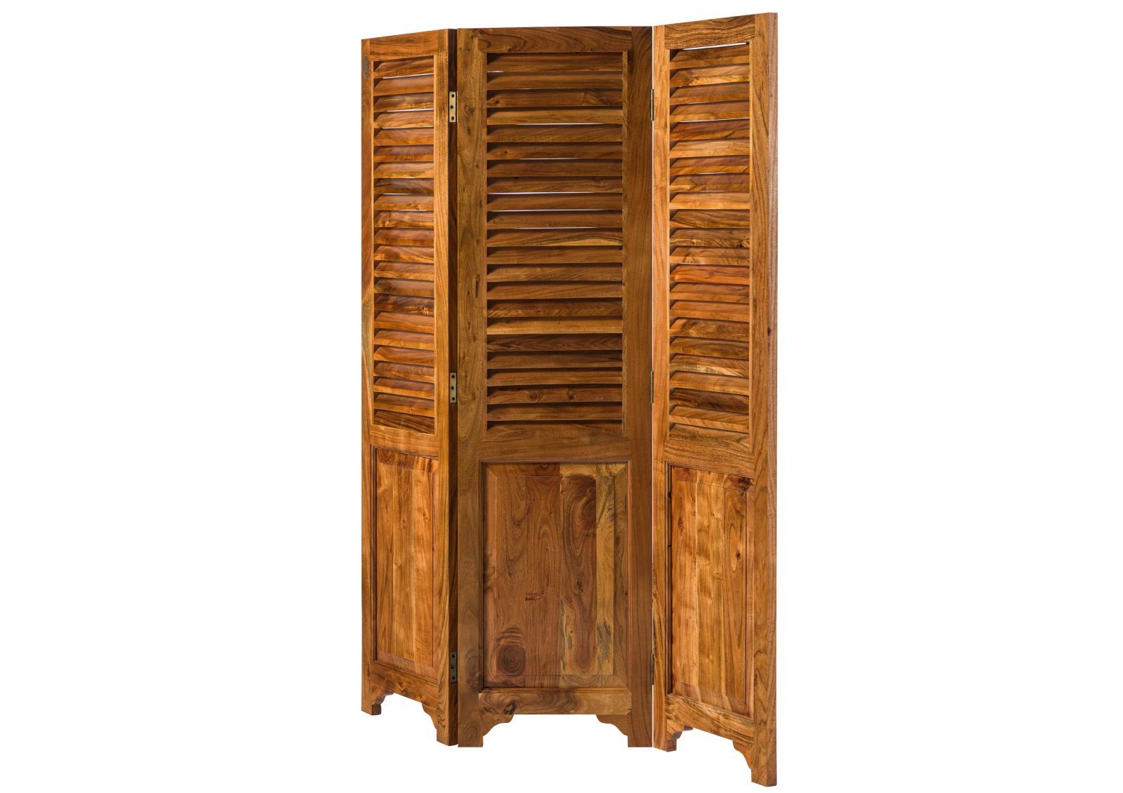 Massivmoebel24 Raumteiler OXFORD, 1-tlg., Trennwand Akazie 141x3x175 honig  lackiert OXFORD #0520