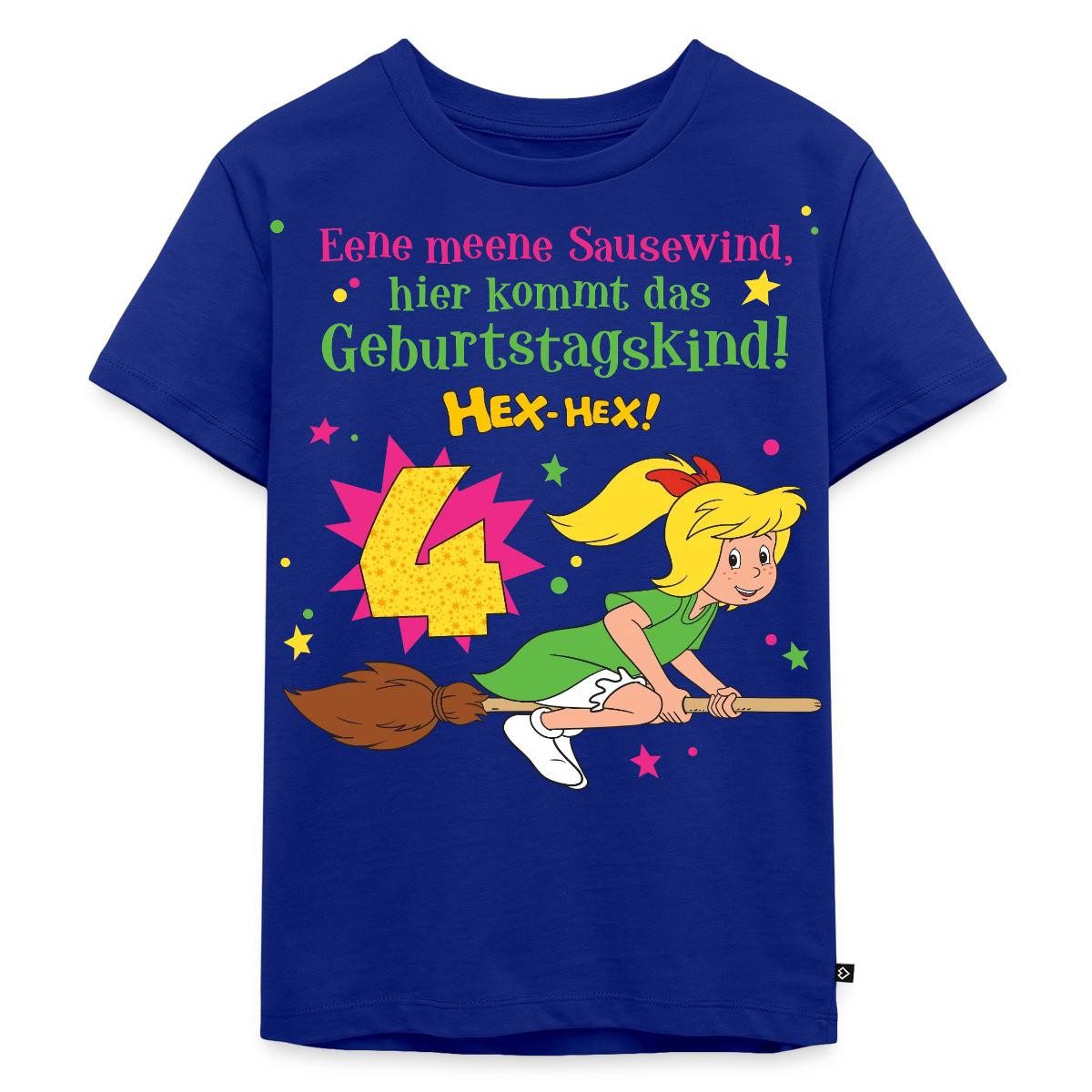 Spreadshirt T-Shirt Bibi Blocksberg Geburtstagsdesign 4 Jahre Kinder Premium T-Shirt (1-tlg)