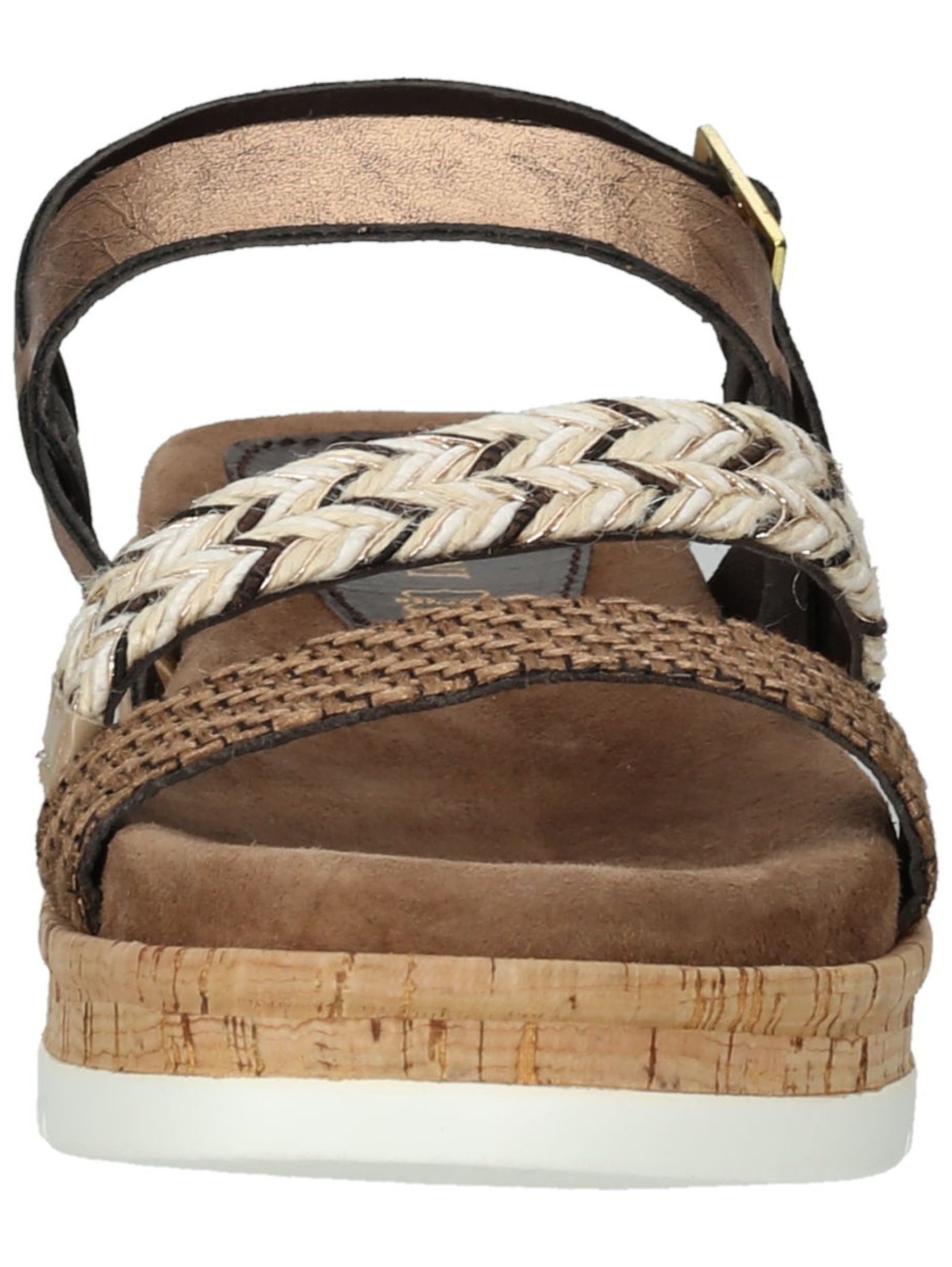 Lazamani Sandalen Leder/Textil . Riemchensandalette