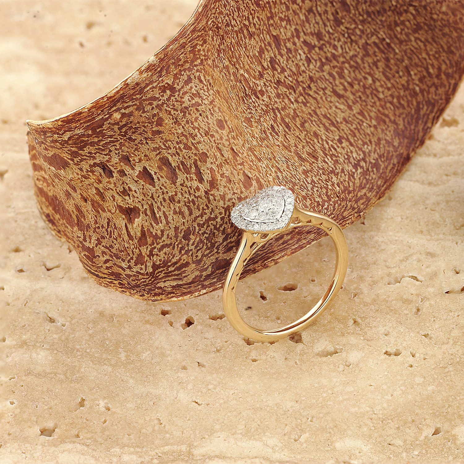 Glizz Goldring Damen Diamant-Gold 333/8K günstig online kaufen