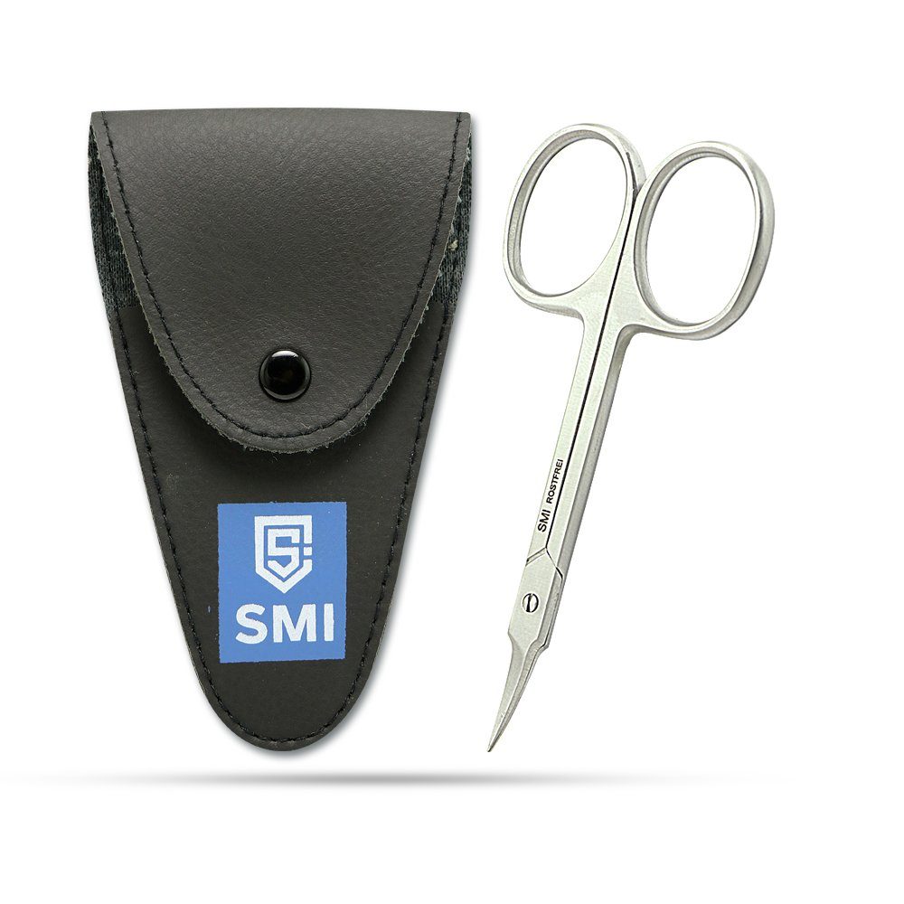 Nagelschere Nagelhautschere Gebogen Nagelschere Hautschere Maniküre Schere + Etui