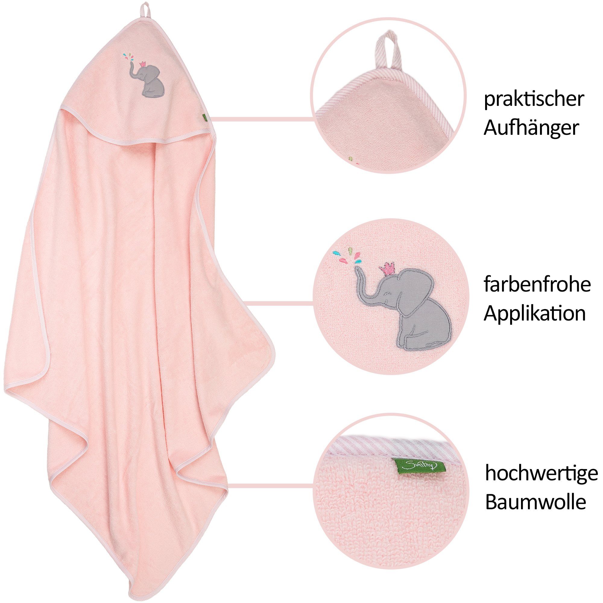 Smithy Kapuzenhandtuch Auto Babyhandtuch aus Baumwolle günstig online kaufen